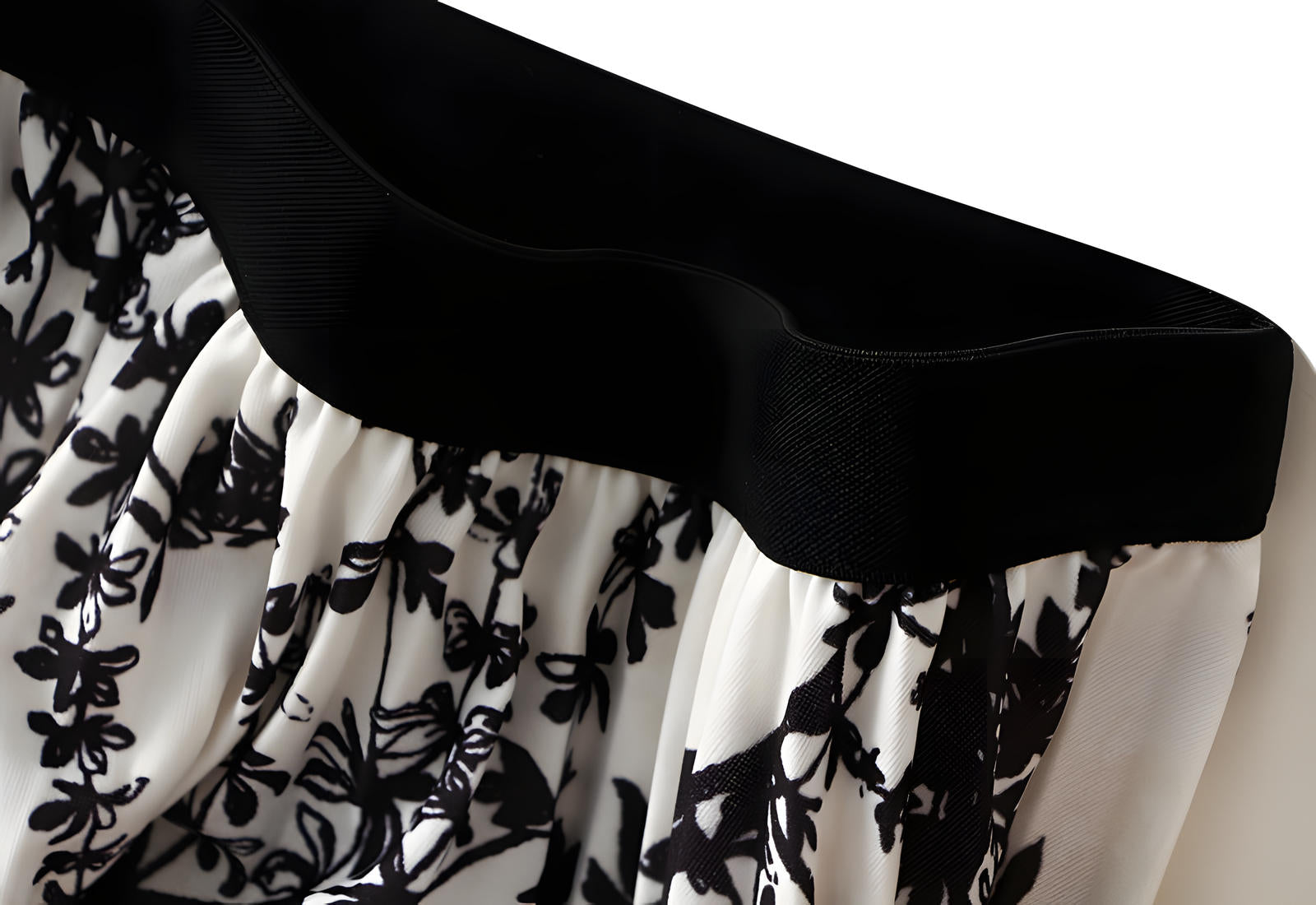 Chiffon Printed A Line Skirt - 2125_FLR_APR