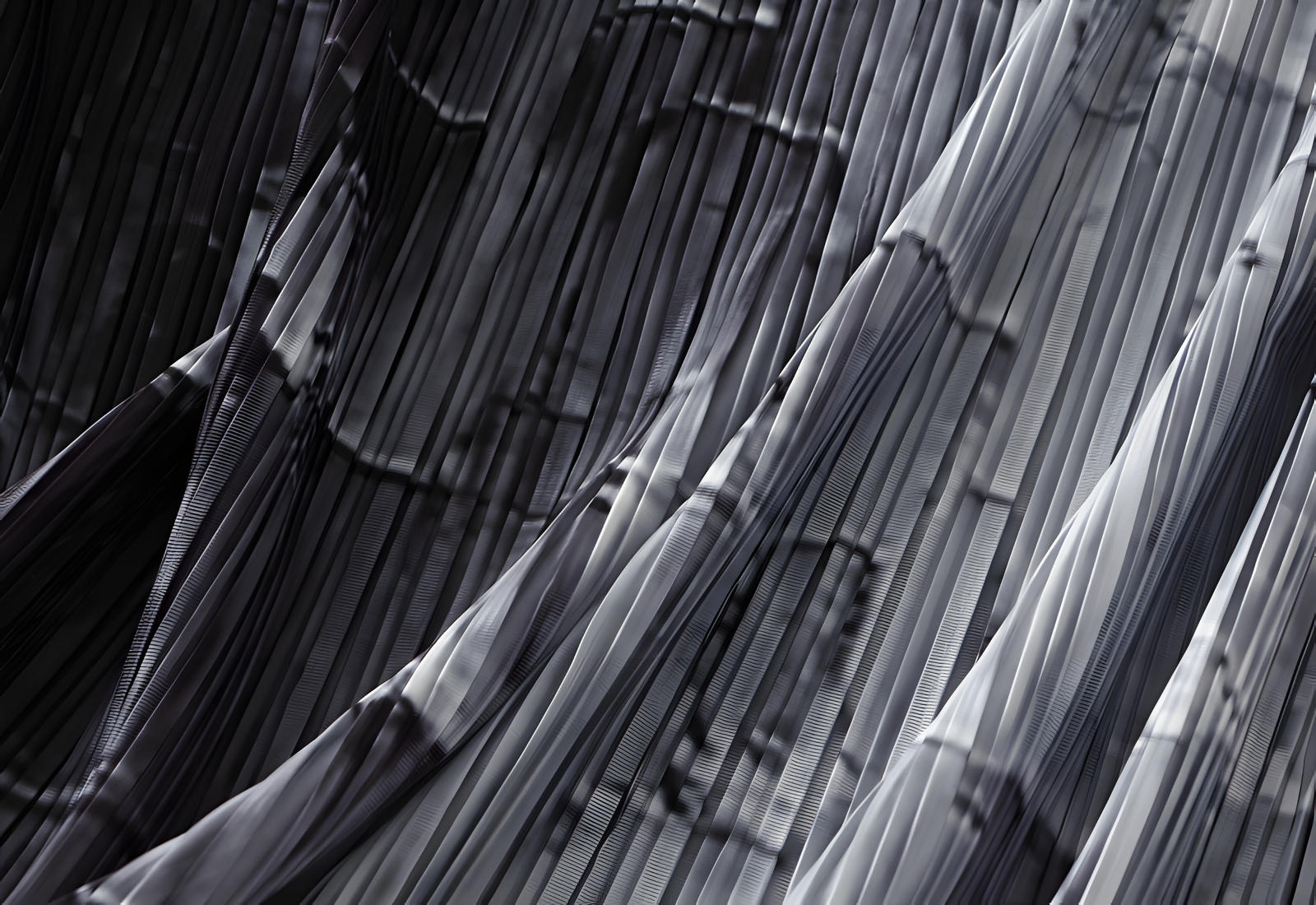 Miyaki Fold Self-Texture Back Slit Gradient Skirt - 0835_BLACK