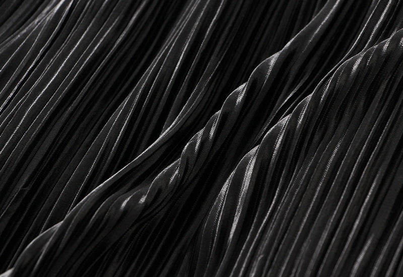 Double Sided Fishtail Gored Mesh Skirt - 1909_BLACK