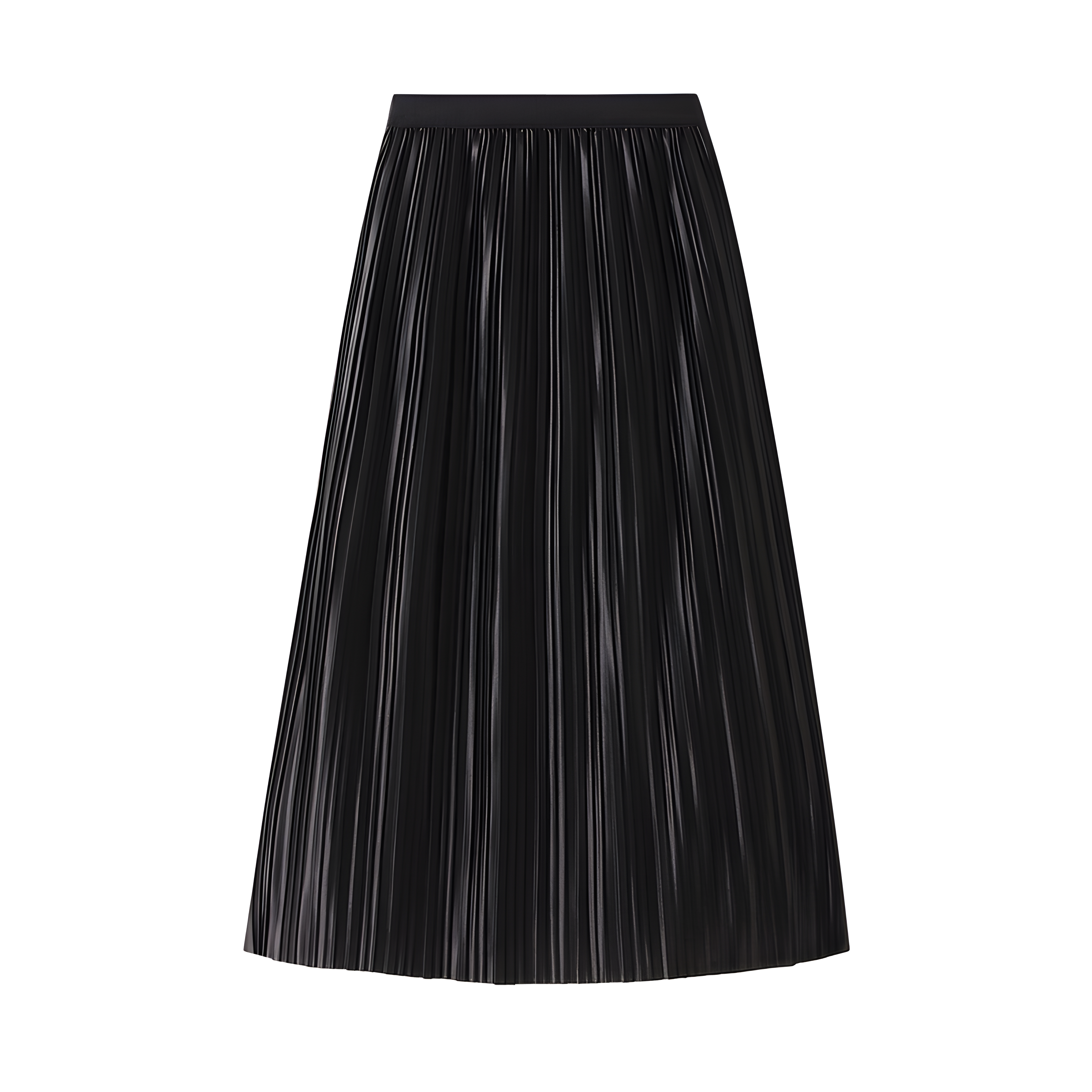 Elegant Luxury Gradient Multilayer A-Line Mesh Skirt - 0872_BLACK