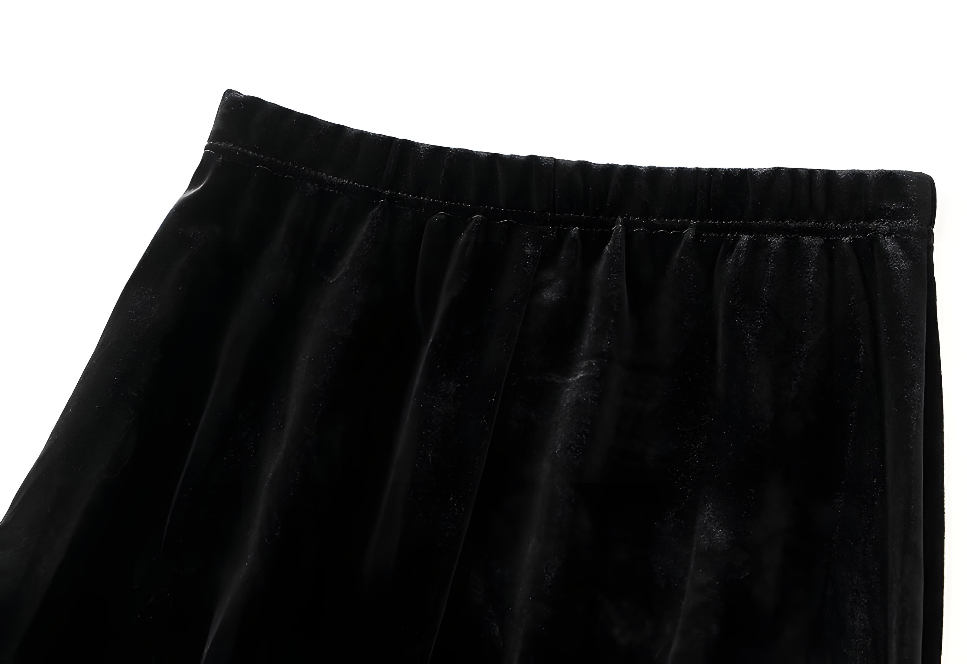 Velvet Fishtail Skirt For Autumn And Winter Fashion - 9828_BLACK
