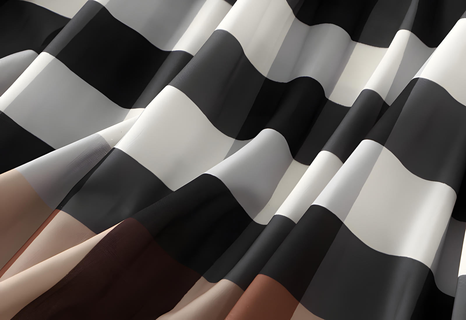 A Line Classic Khaki Plaid Skirt - 2125_PLD_KHA