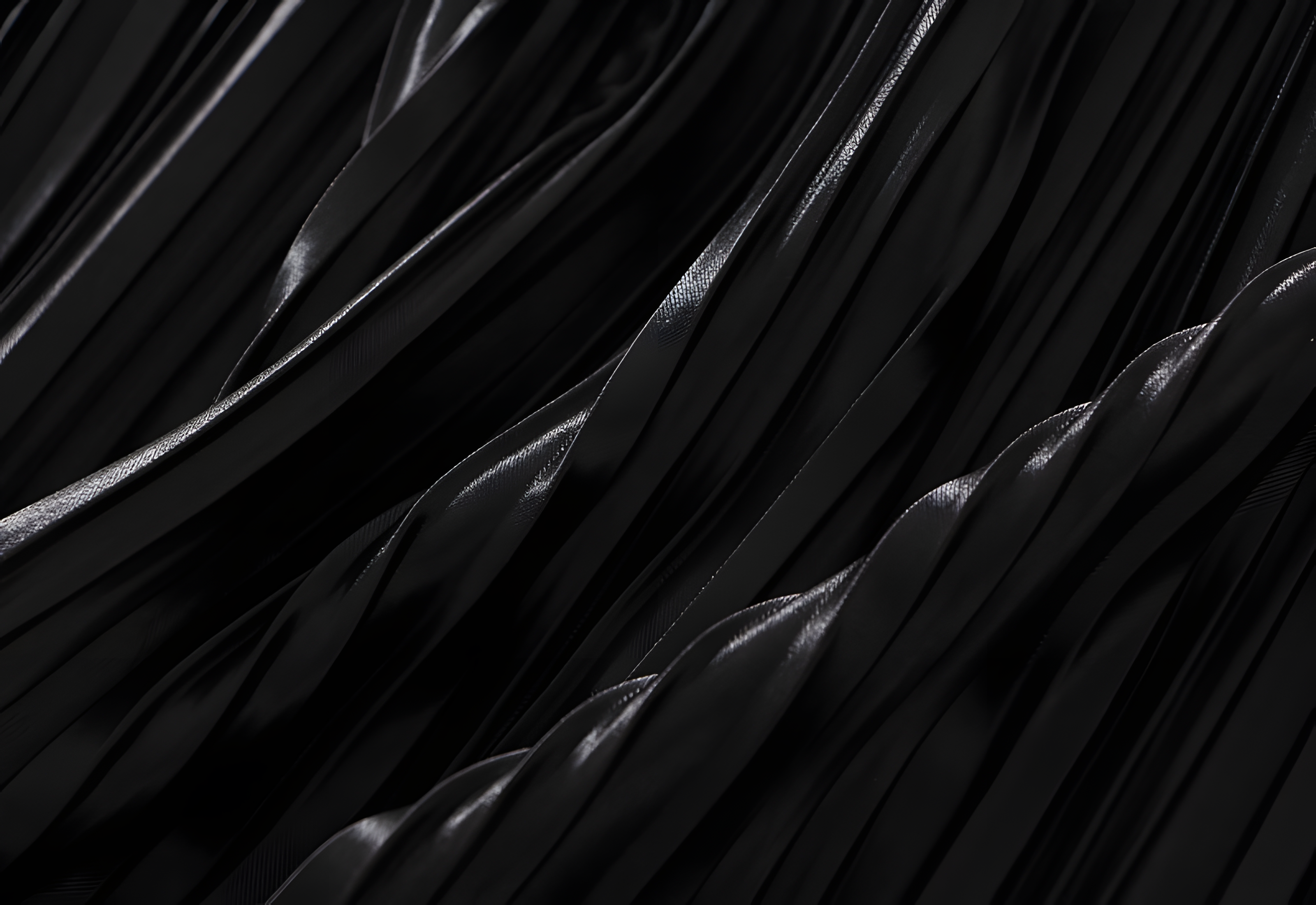 Elegant Luxury Gradient Multilayer A-Line Mesh Skirt - 0872_BLACK