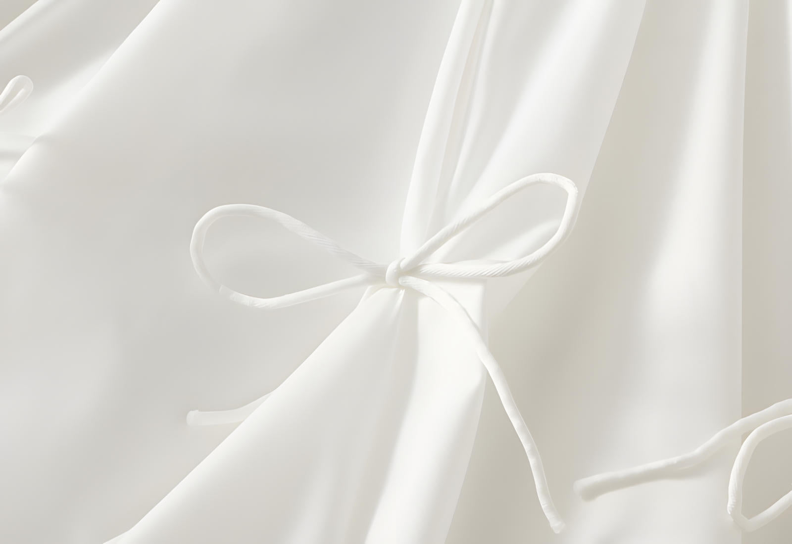 Ivory Grace Bow Skirt with Elegant Ribbon Detailing - 8931_WHITE