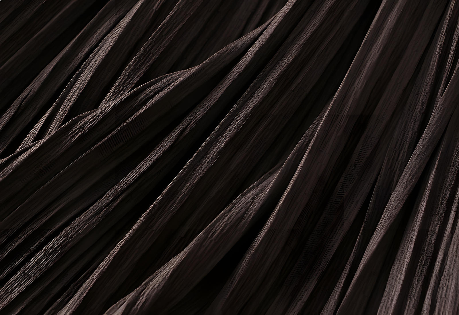 Micro Pleated Velvet A - Line Retro Skirt in Dark Brown - 1911_DARKBROWN