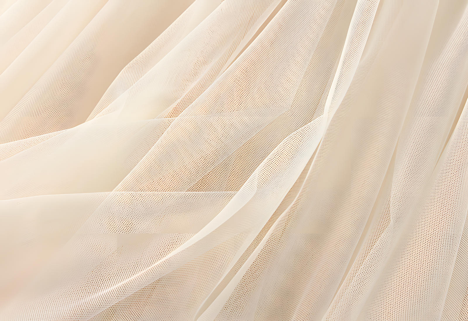 Mesh Multilayer Short Skirt With Satin Lining - A013_APRICOT