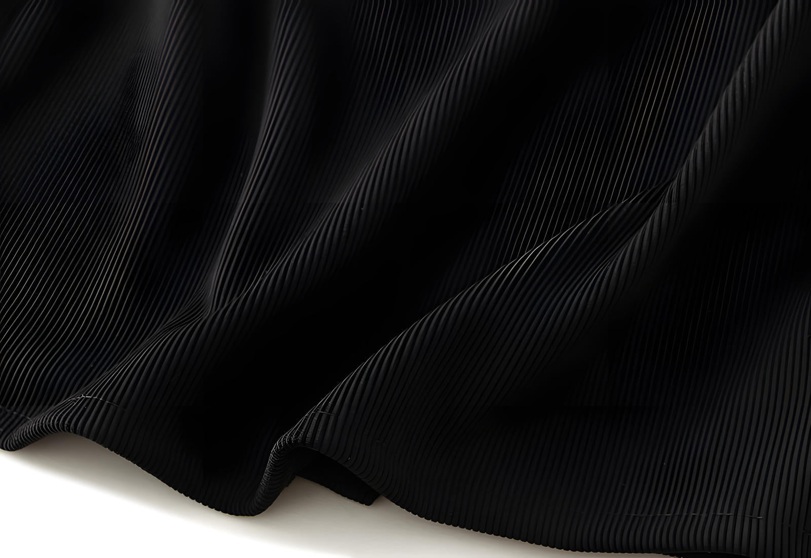 Knitted Body-con Pencil Midi Skirt - 8699_BLACK