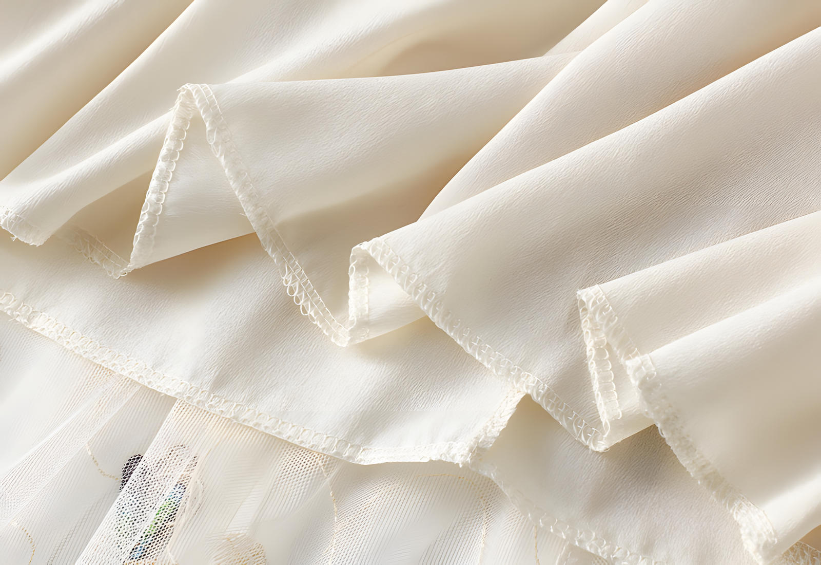 Dragonfly Embellished Floral Embroidery Apricot Skirt - 1810_APR