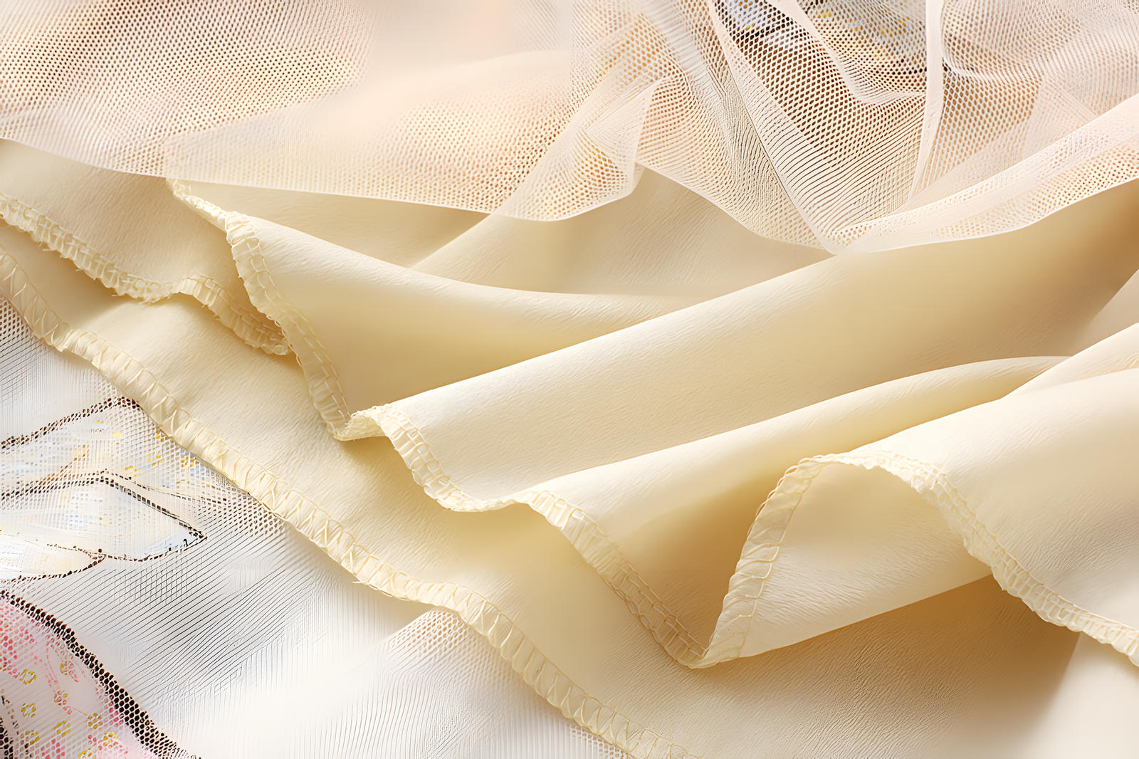 Exquisite Dragonfly Heavy Embroidery Skirt with Intricate Details - 8649_APRICOT