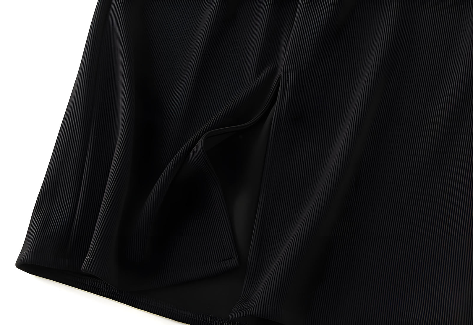 Knitted Body-con Pencil Midi Skirt - 8699_BLACK