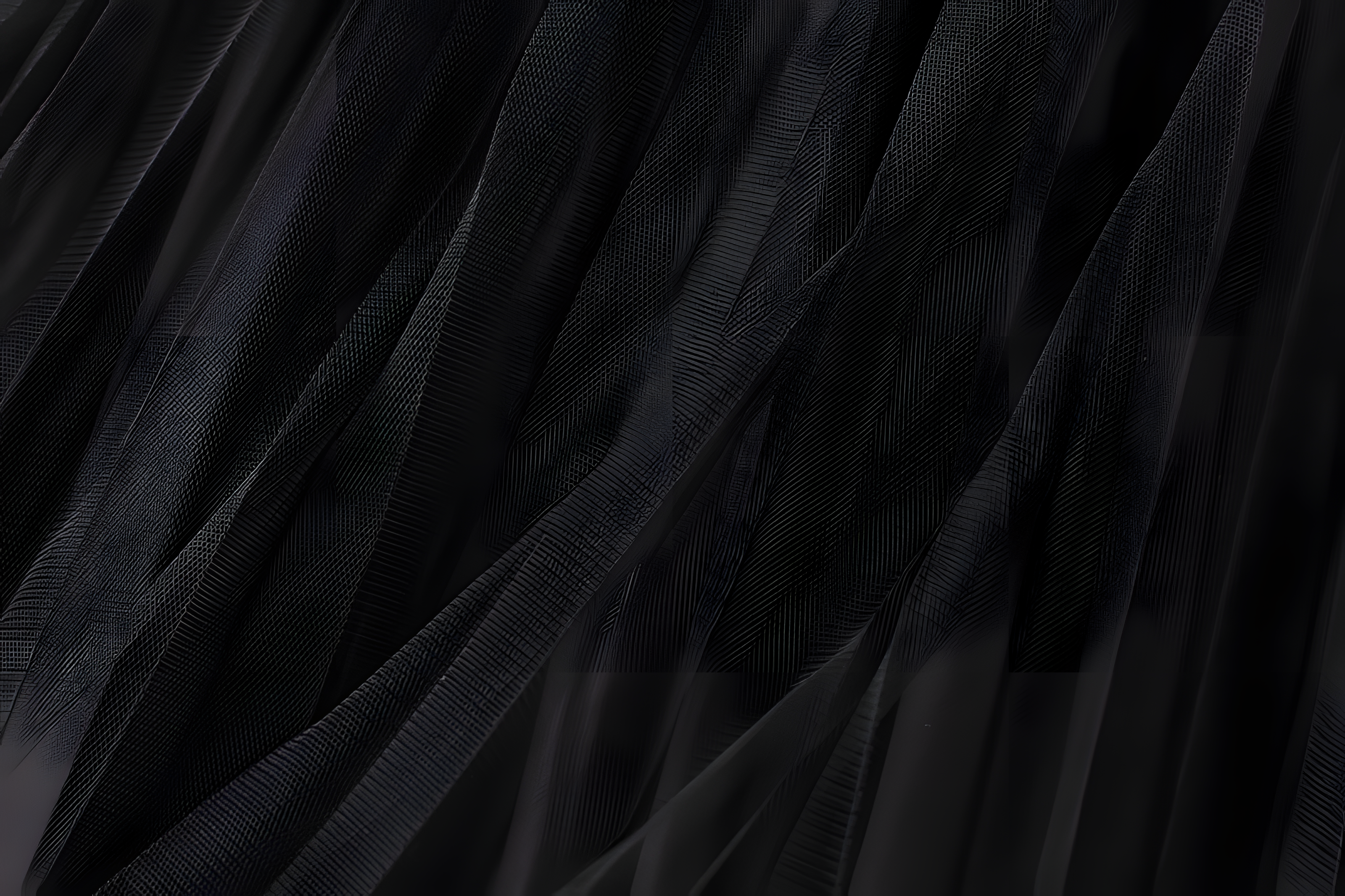 Velvet And Mesh Multilayer Pleated Skirt - 3319_BLACK