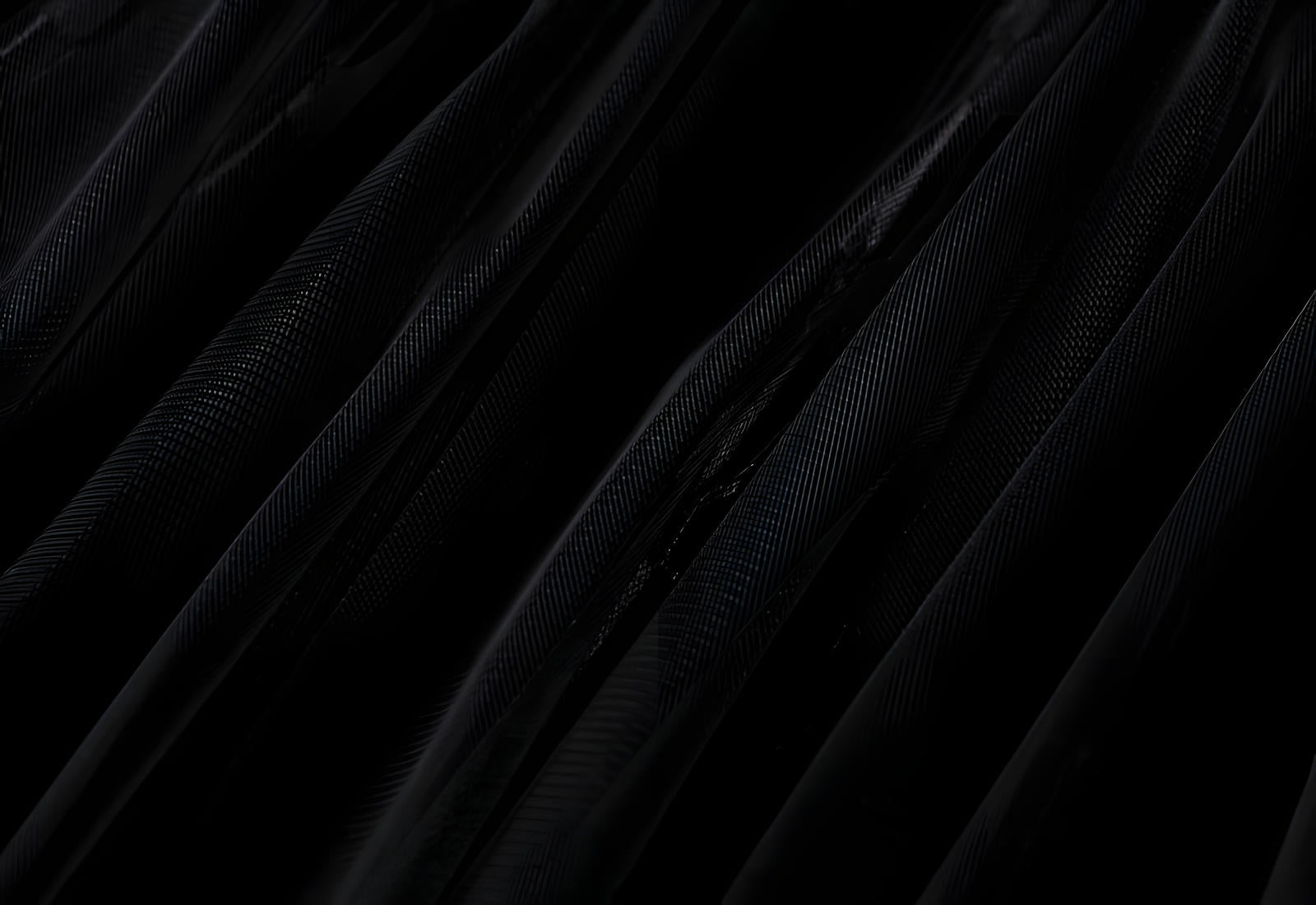 Mesh Multilayer Reversible Embossed Velvet Lining Skirt - 3613_BLACK