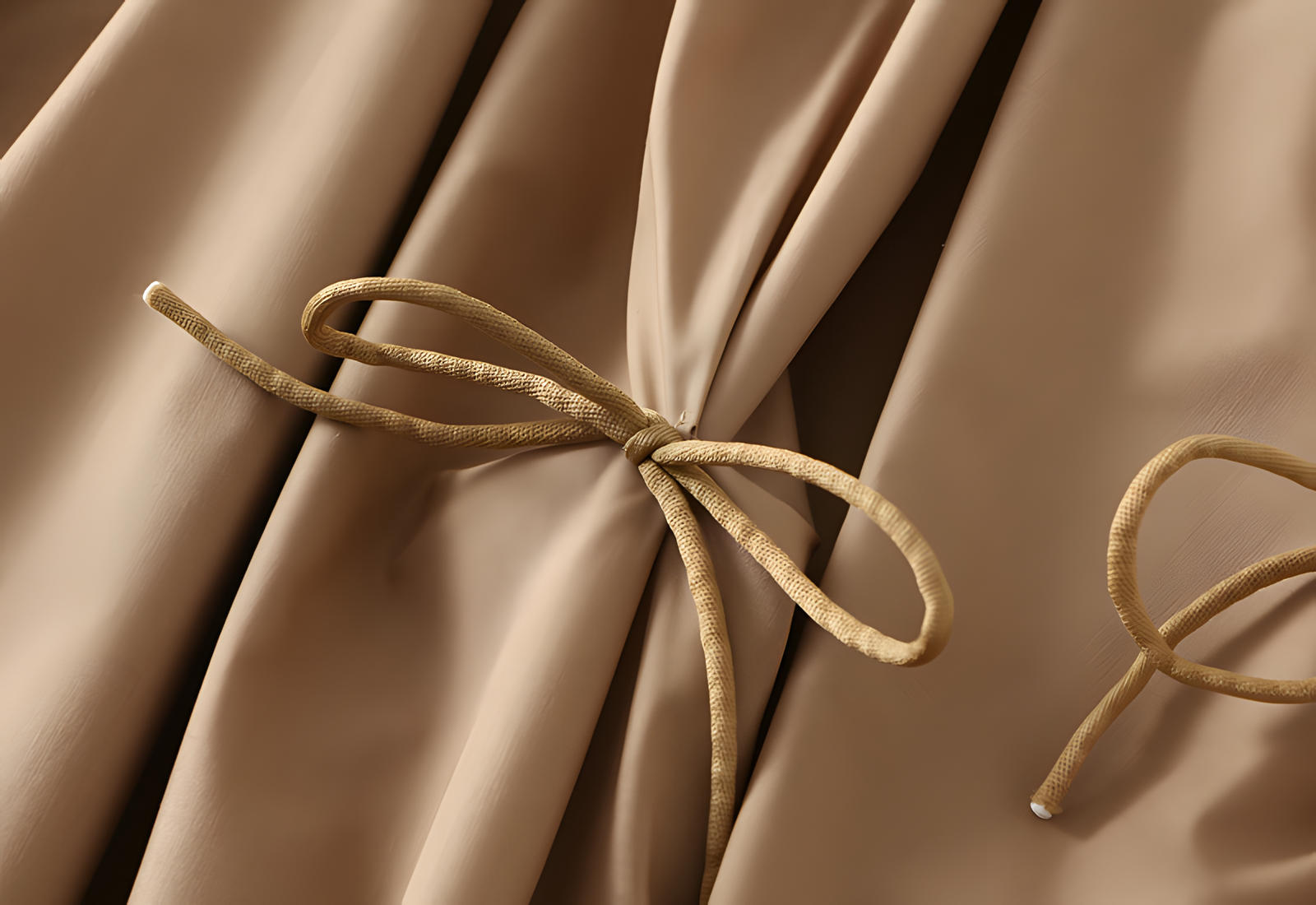 Sandy Chic Bow Skirt with Stylish Ribbon Accents - 8931_KHAKI