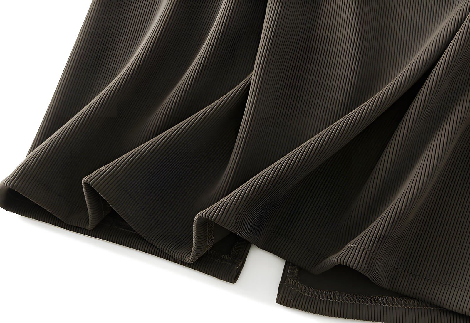 Knitted Body-con Pencil Midi Skirt - 8699_COFFEE