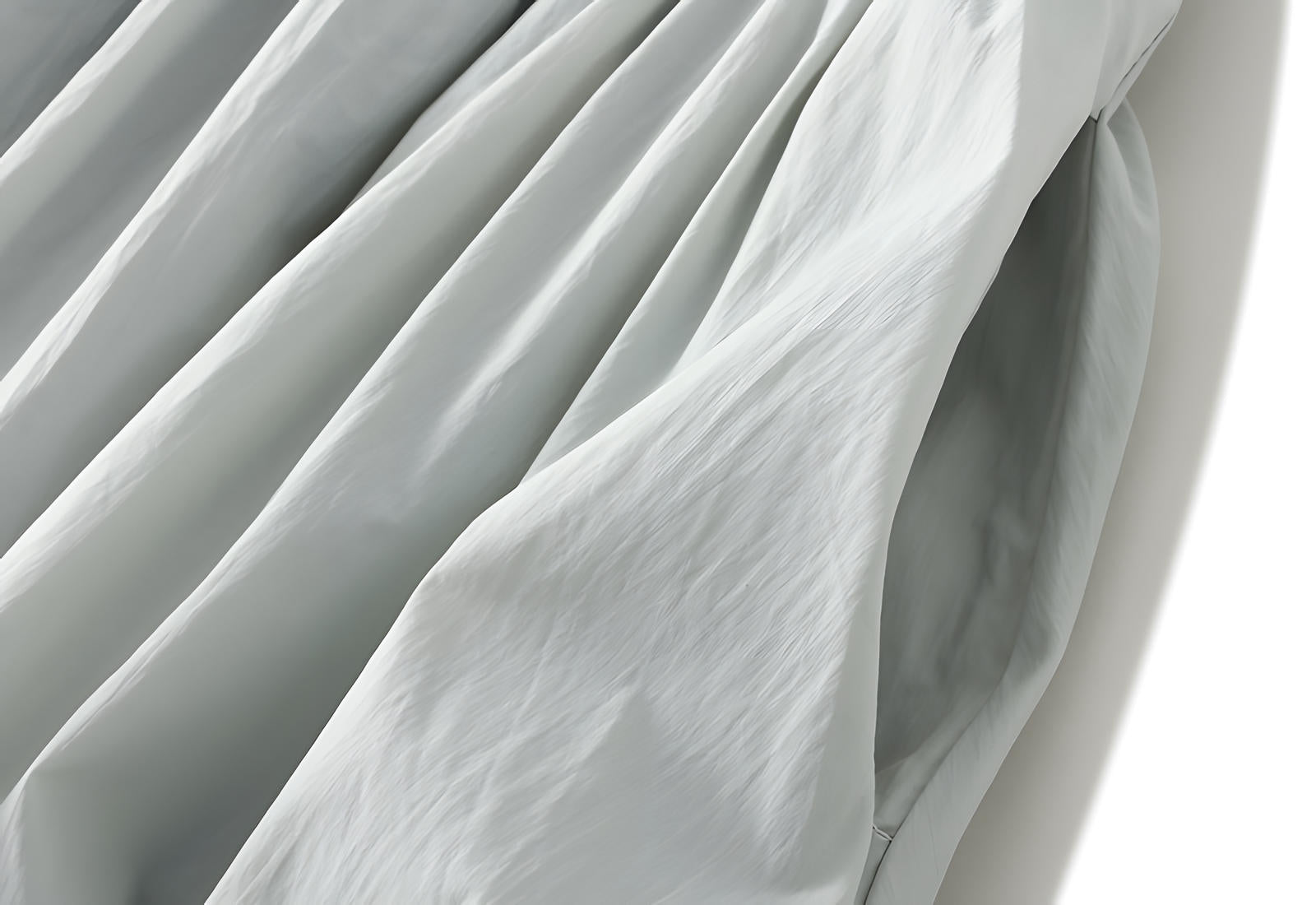 A-line High Waisted Mid Length Lantern Skirt With Both Side Pockets - 0503_GREEN