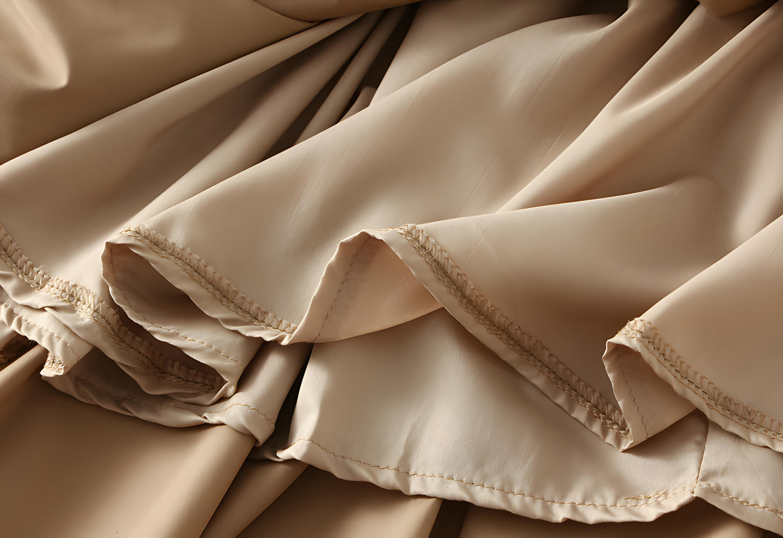 Sandy Chic Bow Skirt with Stylish Ribbon Accents - 8931_KHAKI