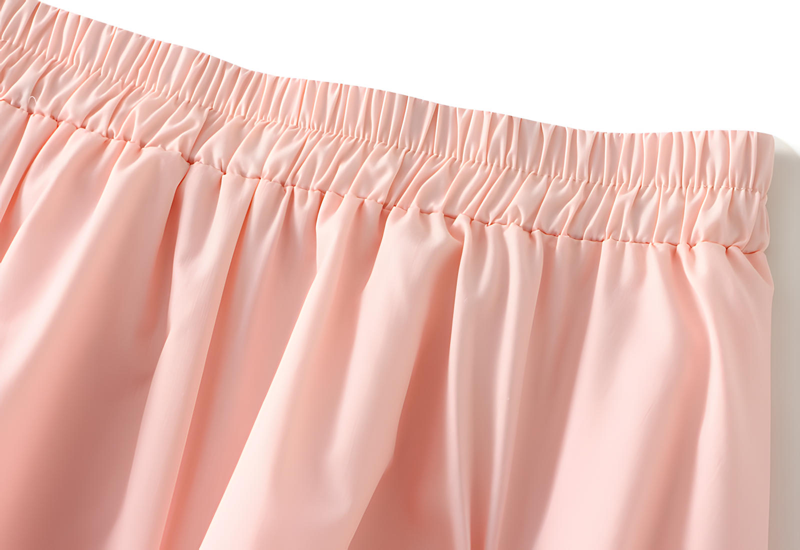 Blush Elegance Bow Skirt with Delicate Ribbon Accent Details - 8931_PINK