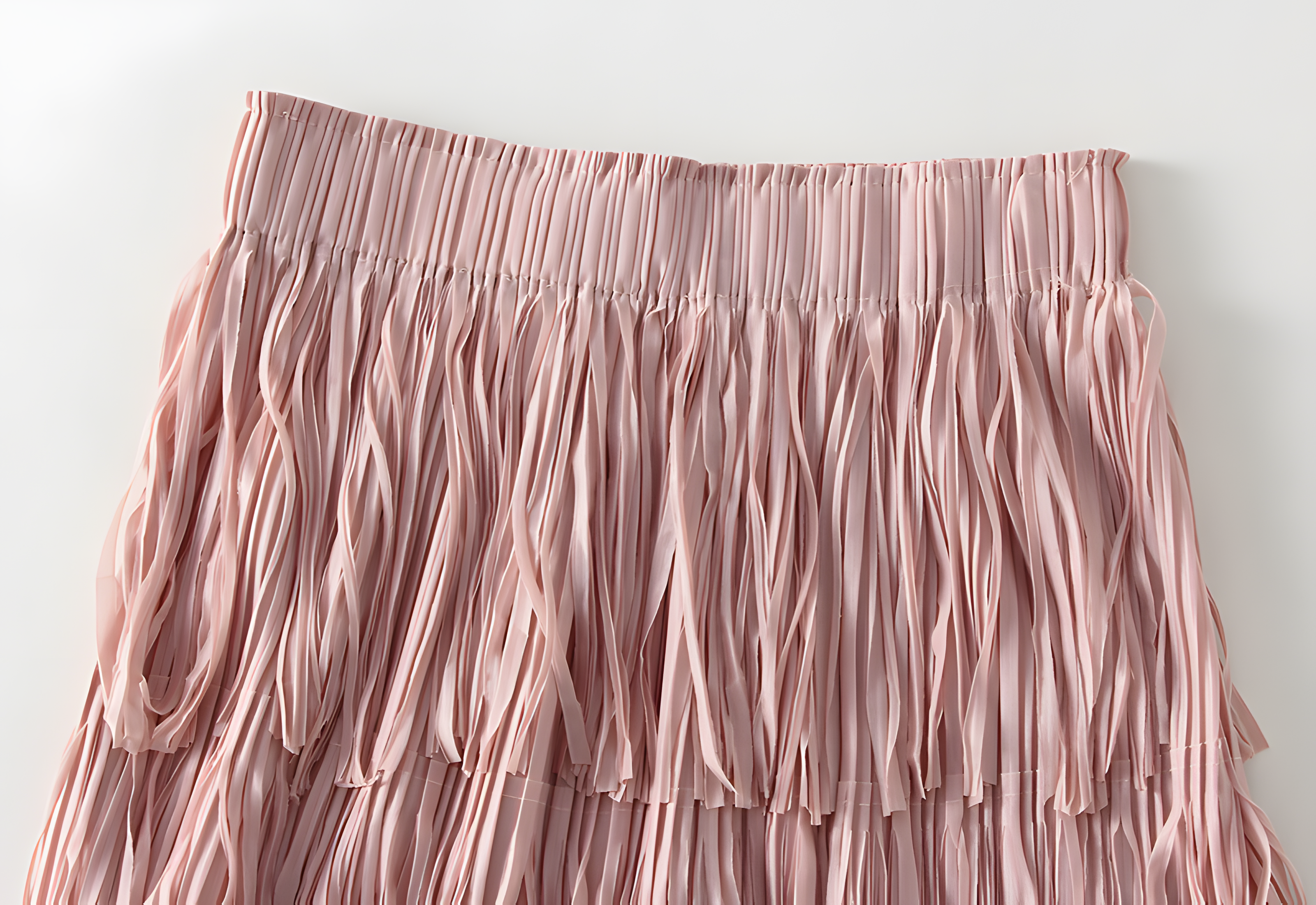 Multilayer Tassel Designer Skirt - 0666_PINK