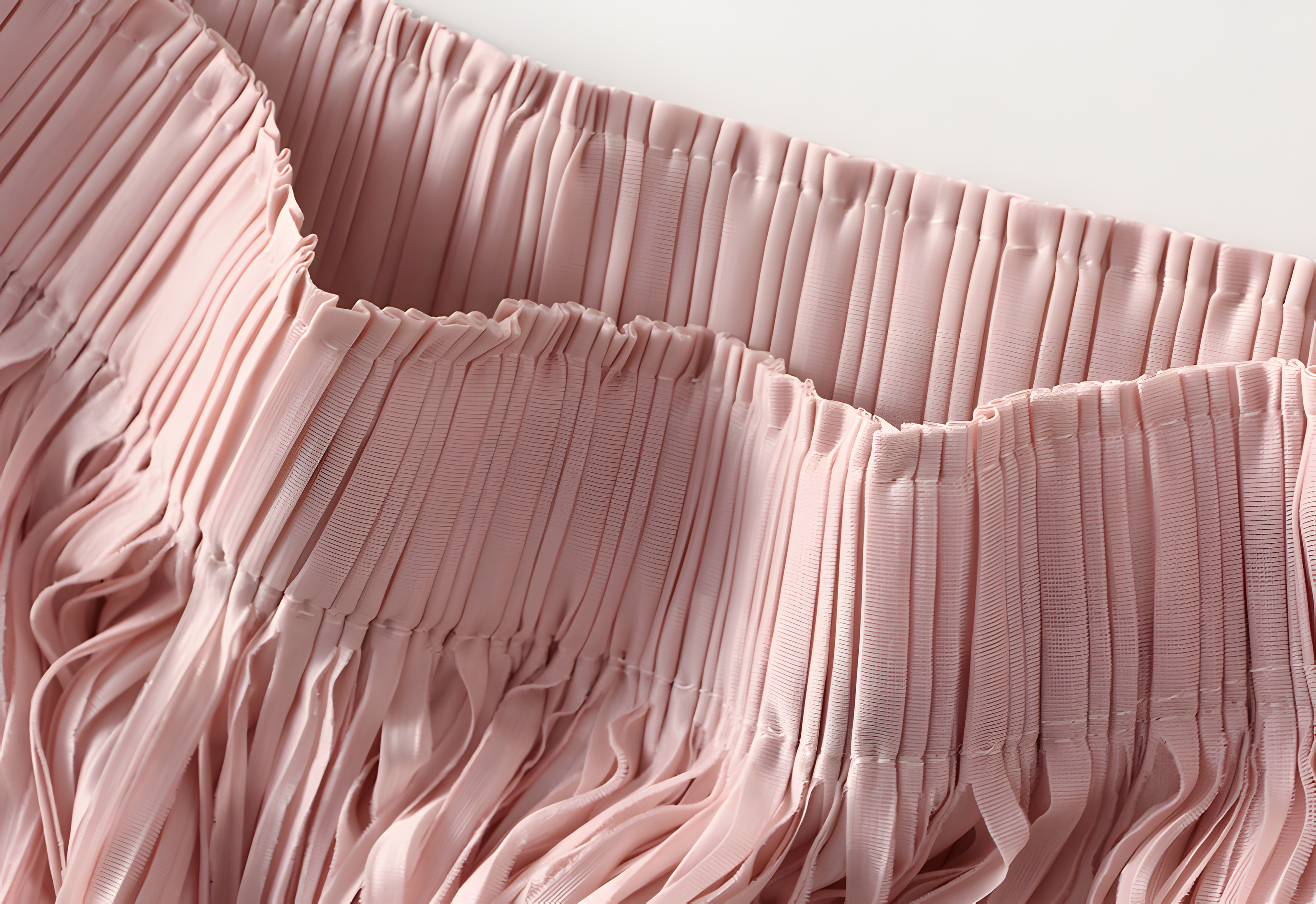 Multilayer Tassel Designer Skirt - 0666_PINK