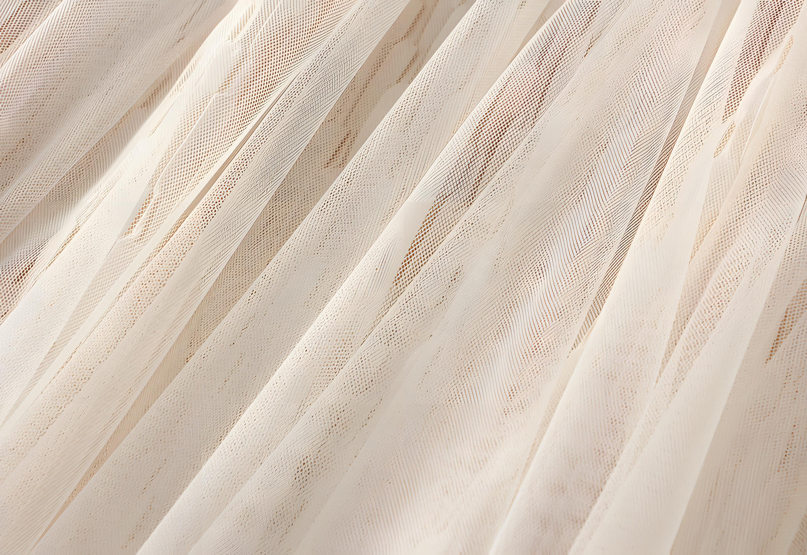 Mesh Multilayer Reversible Embossed Velvet Lining Skirt - 3613_APRICOT