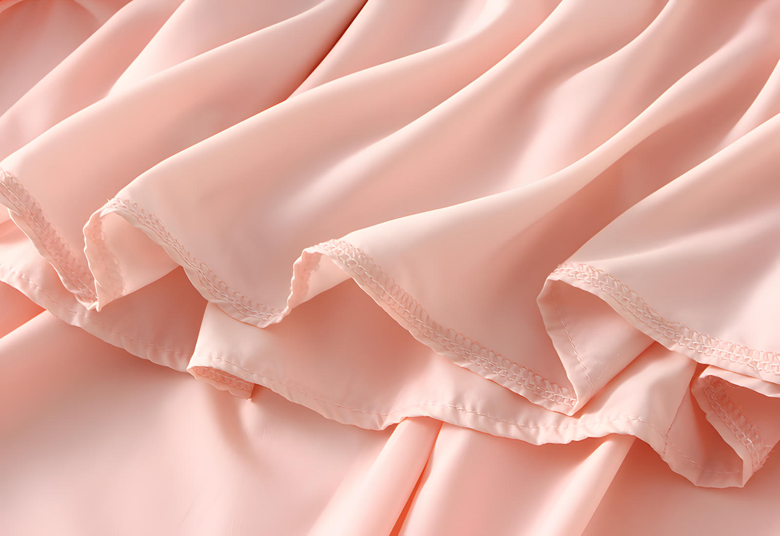 Blush Elegance Bow Skirt with Delicate Ribbon Accent Details - 8931_PINK