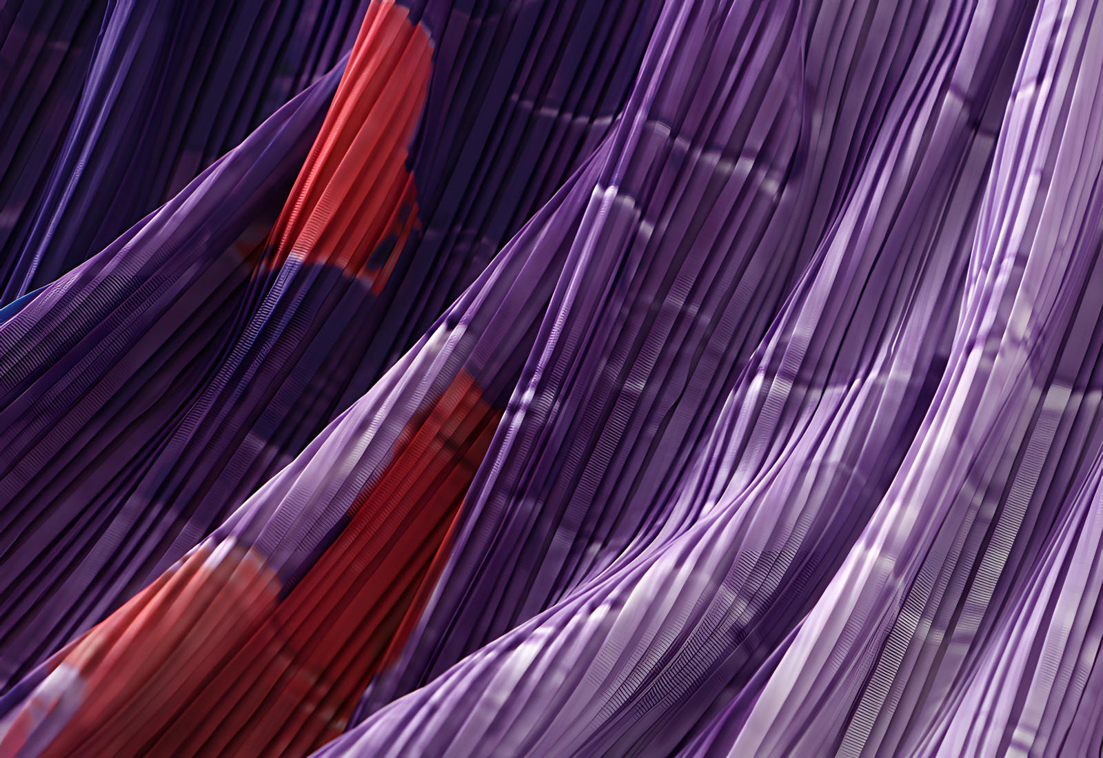 Miyaki Fold Self-Texture Back Slit Gradient Skirt - 0835_PURPLE