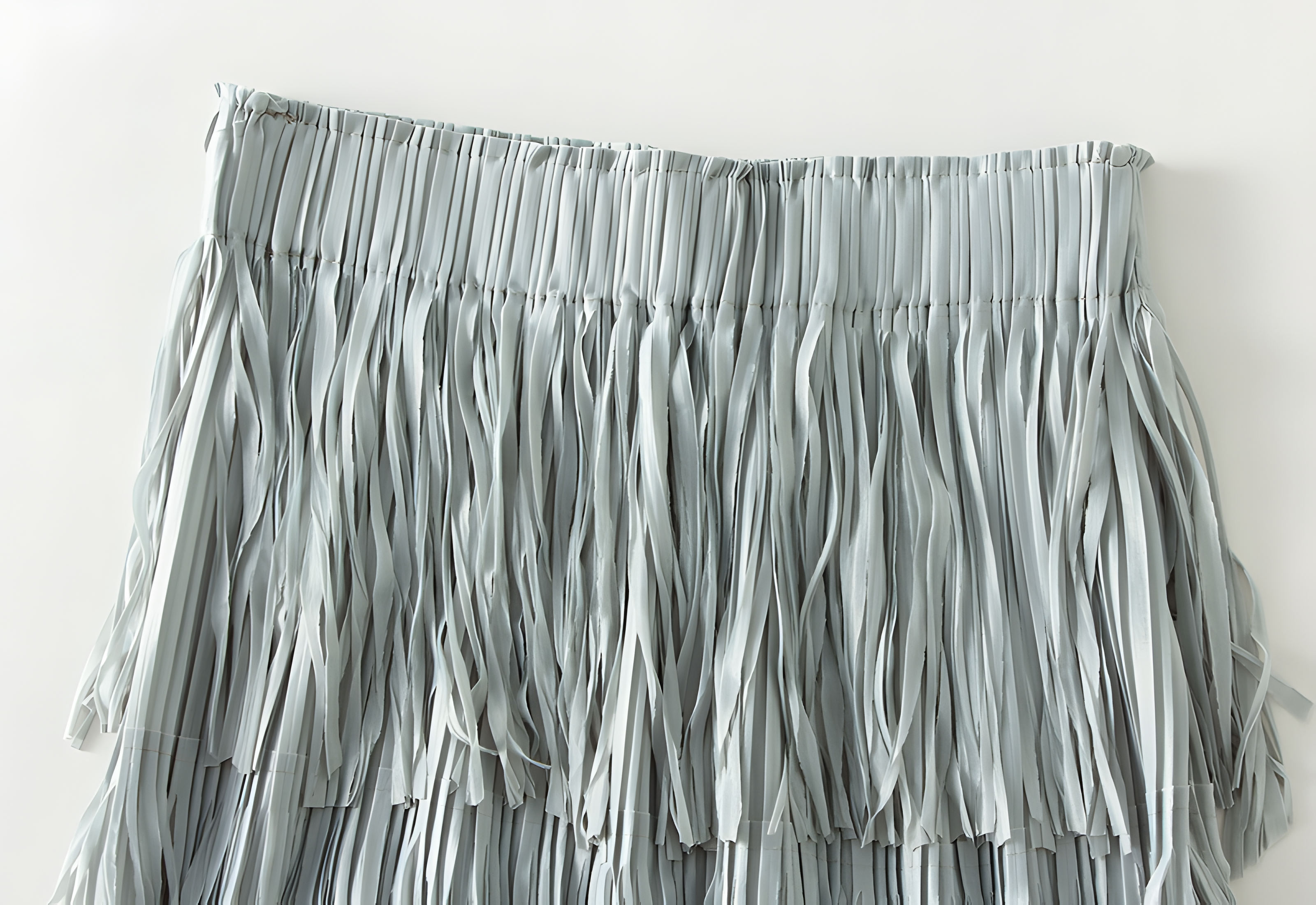 Multilayer Tassel Designer Skirt - 0666_GREYISH GREEN