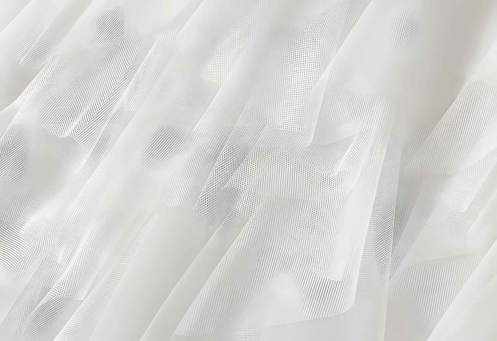 Mesh Gauze Vertical Ripples Short Skirt With Satin Lining - 1682_WHITE