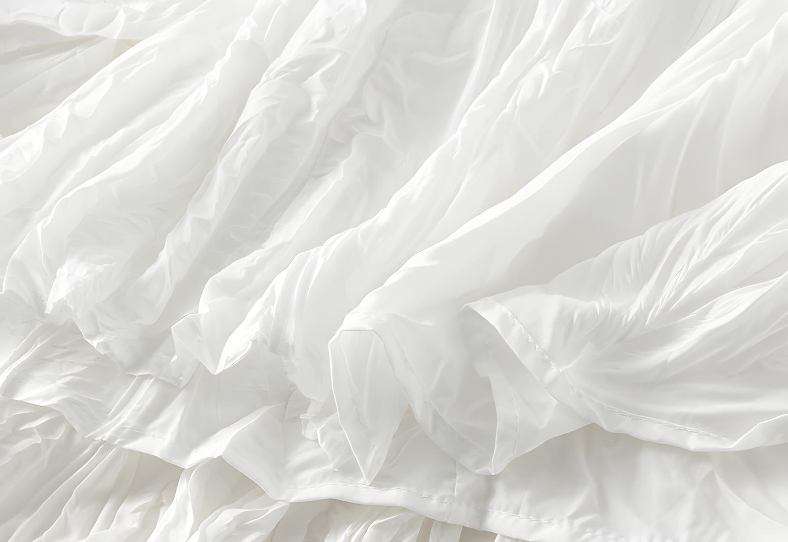 Crushed Self Design Pleated A-Line Skirt	- 0323_WHITE