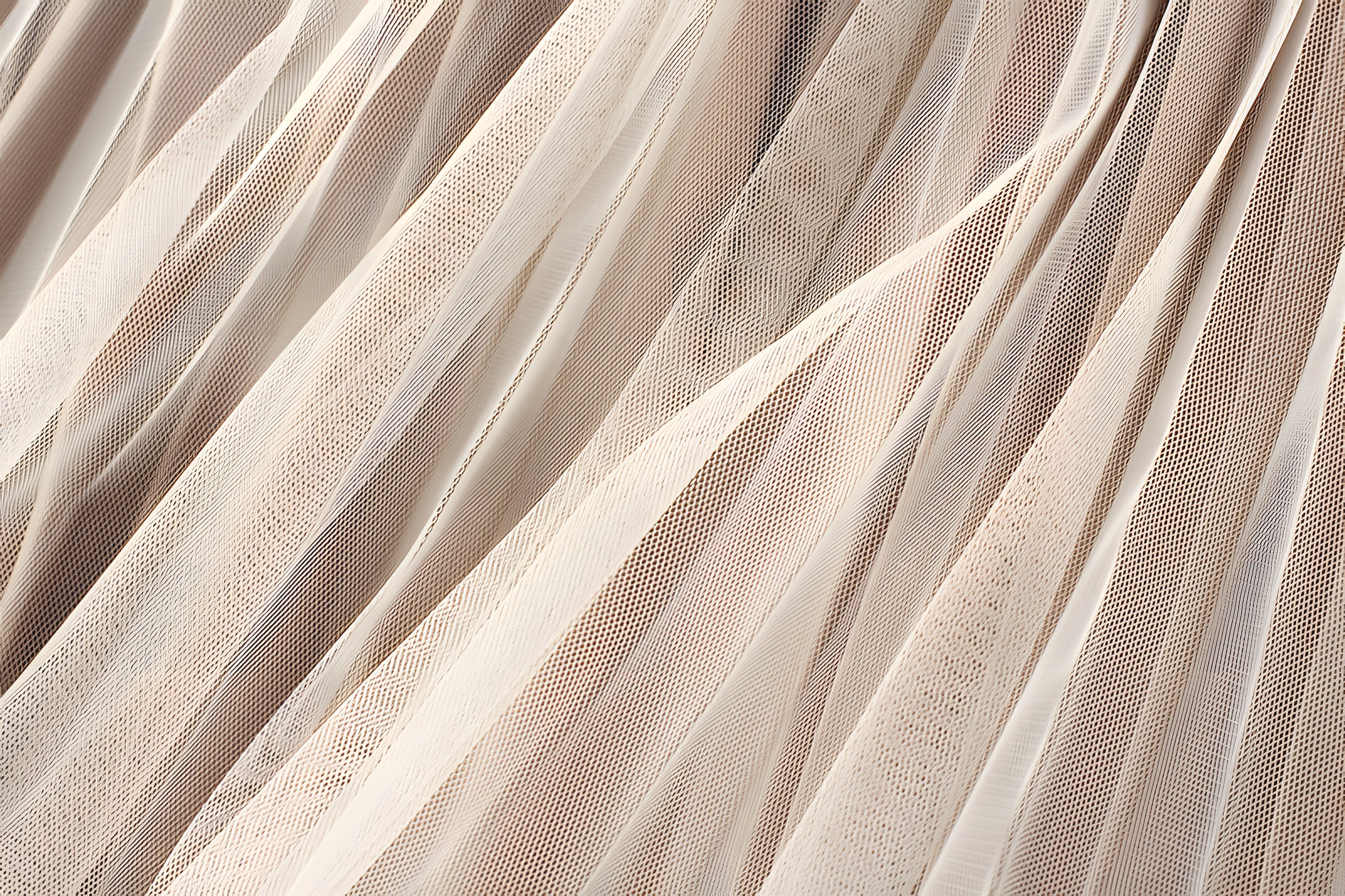 Velvet And Mesh Multilayer Pleated Skirt - 3319_APRICOT