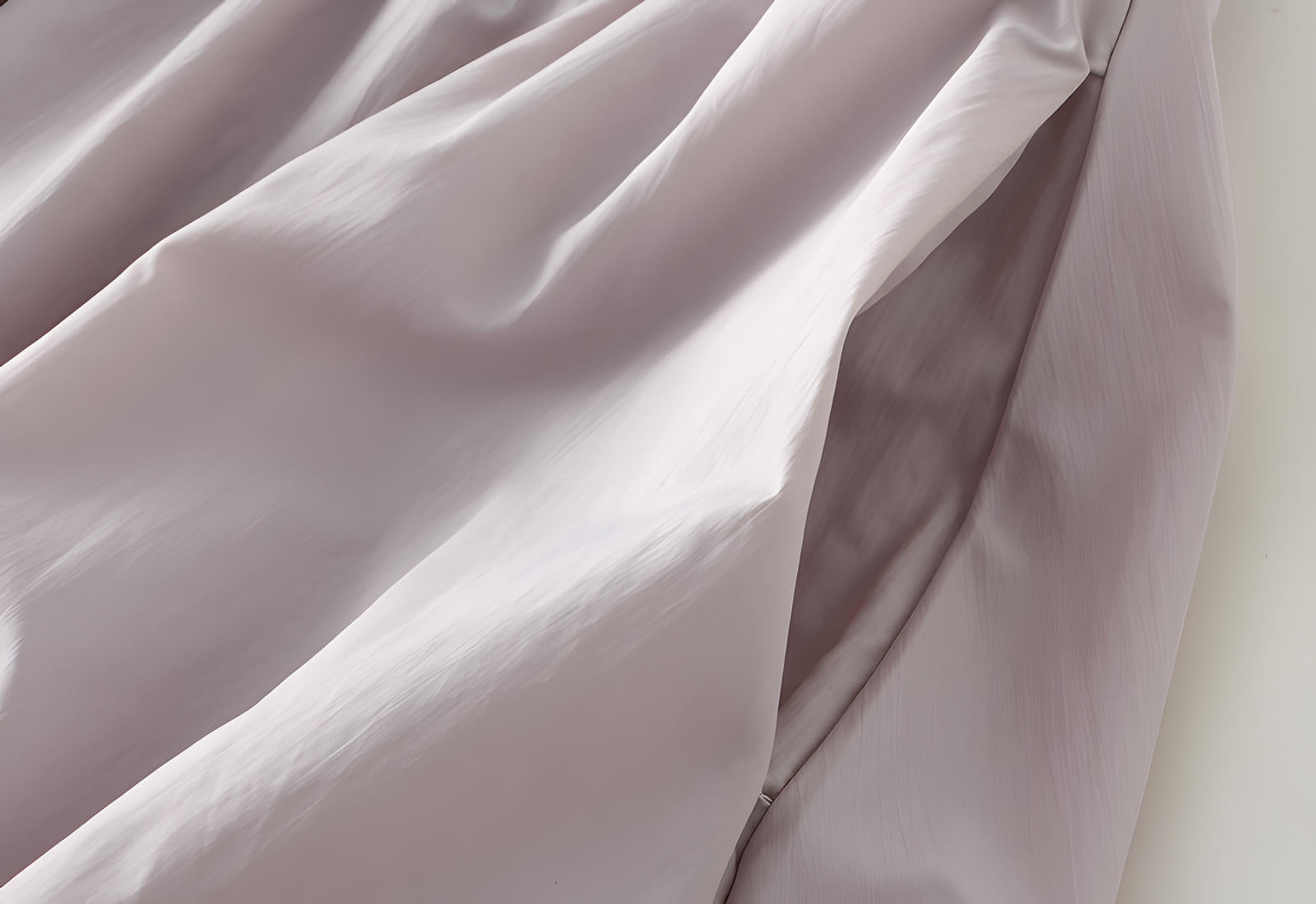 A-line High Waisted Mid Length Lantern Skirt With Both Side Pockets - 0503_PURPLE