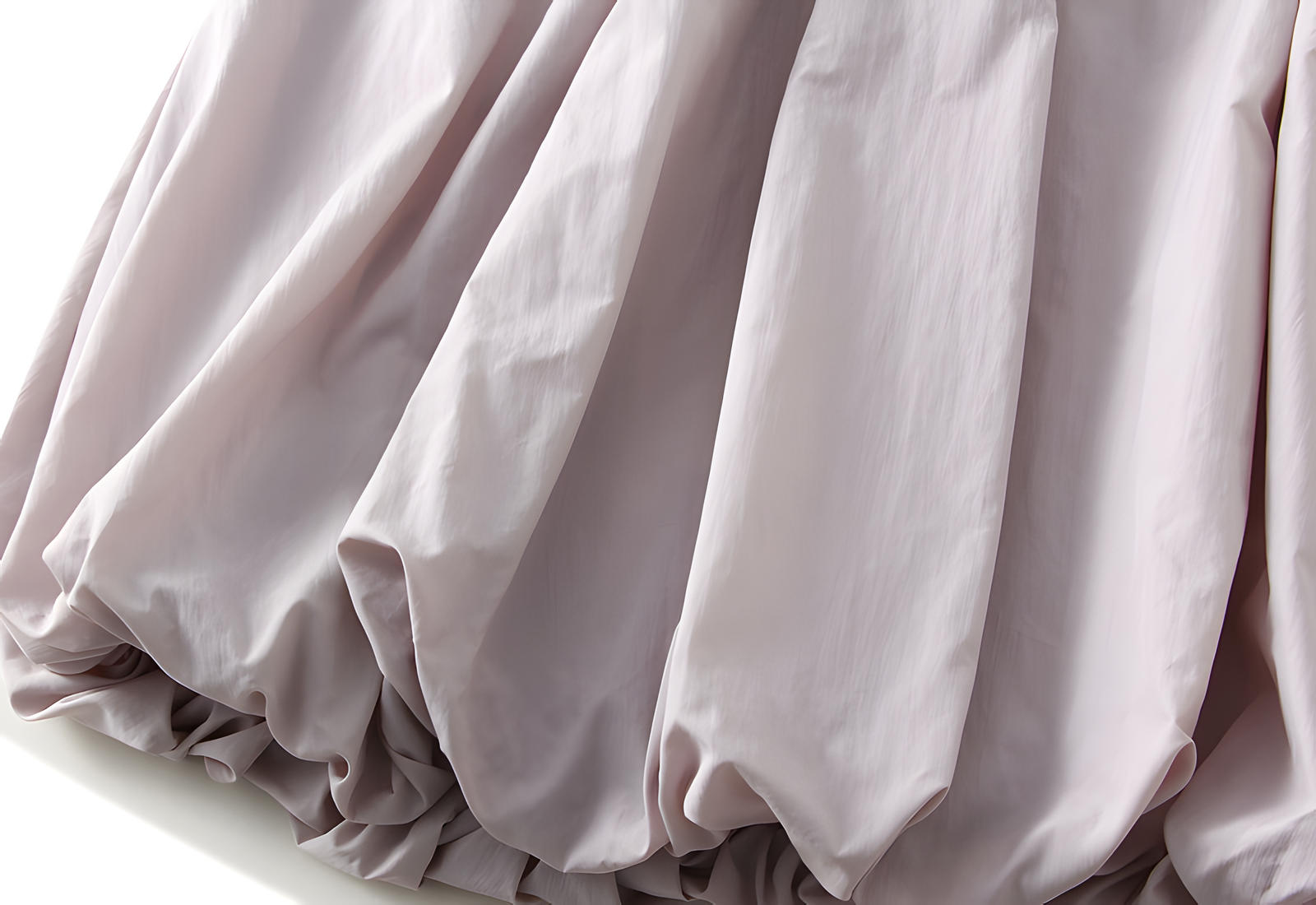 A-line High Waisted Mid Length Lantern Skirt With Both Side Pockets - 0503_PURPLE