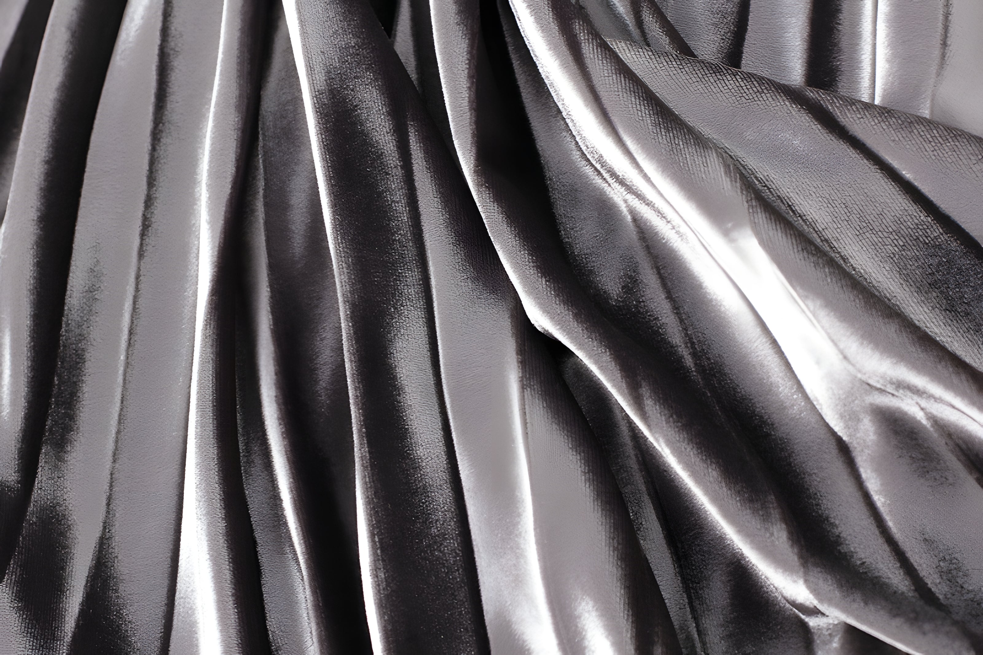 Velvet And Mesh Multilayer Pleated Skirt - 3319_GREY