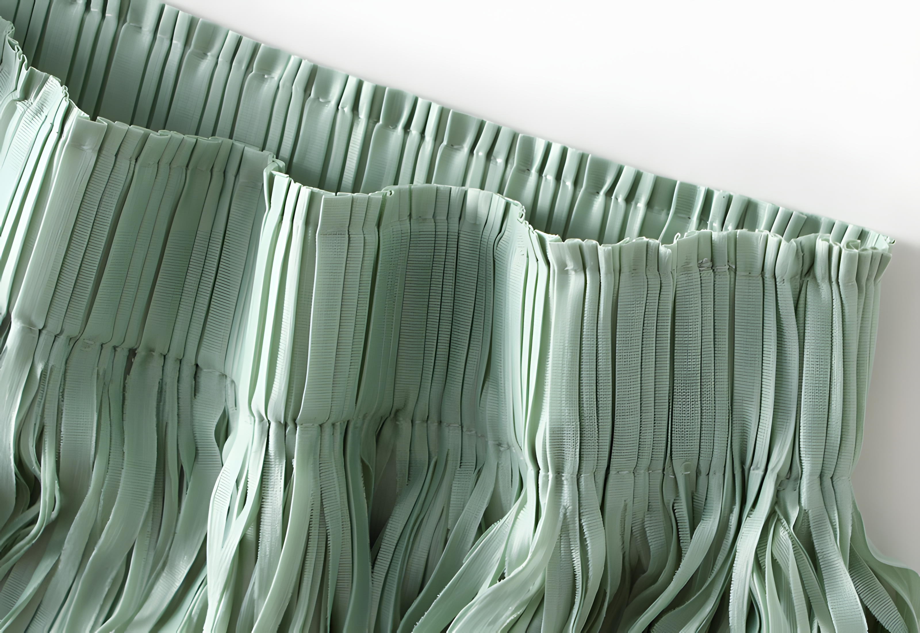 Multilayer Tassel Designer Skirt - 0666_LIGHT GREEN