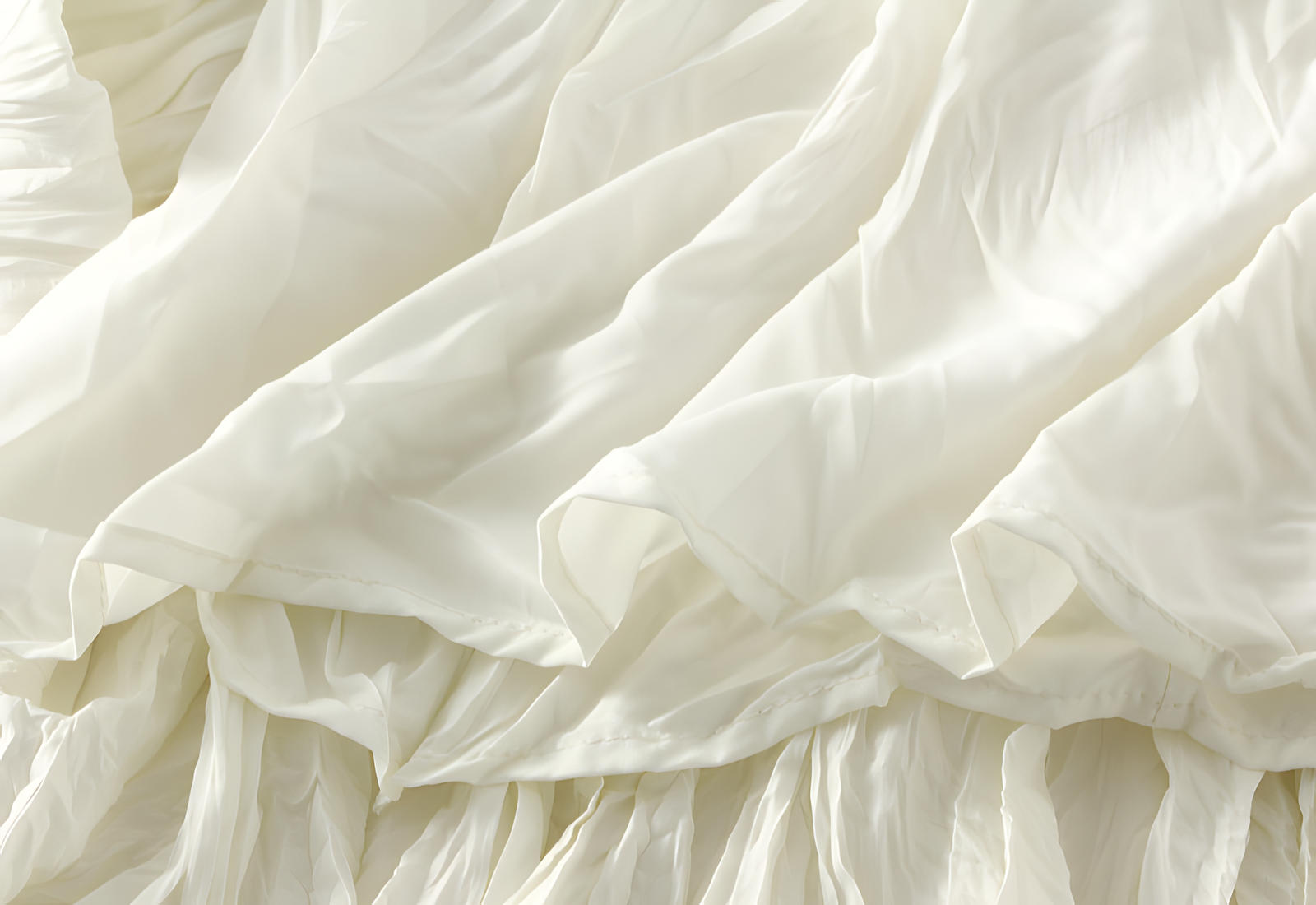 Crushed Self Design Pleated A-Line Skirt	- 0323_APRICOT