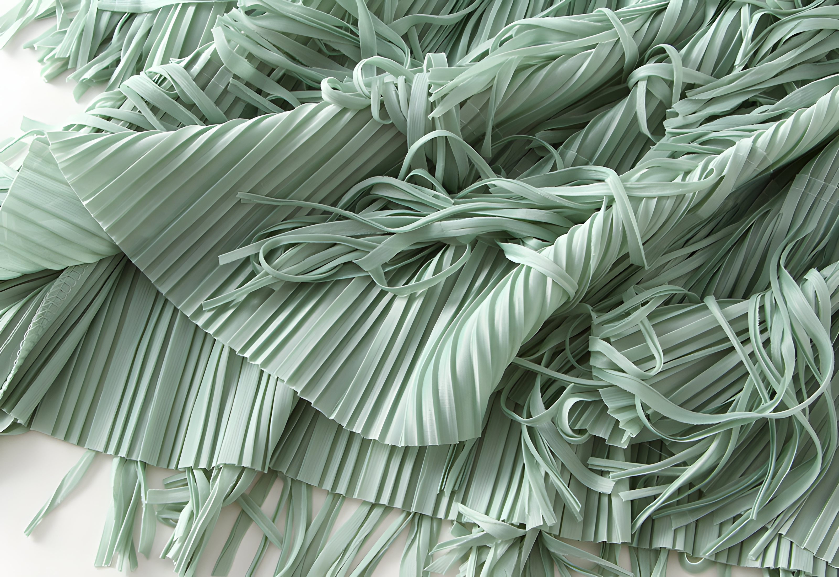 Multilayer Tassel Designer Skirt - 0666_LIGHT GREEN