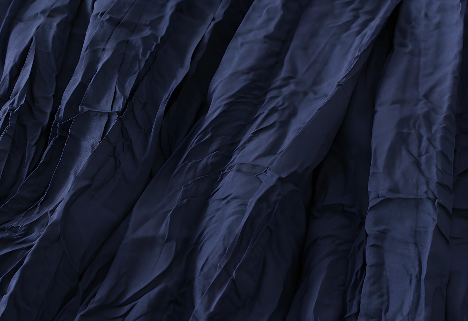 Crushed Self Design Pleated A-Line Skirt	- 0323_SAPPHIRE