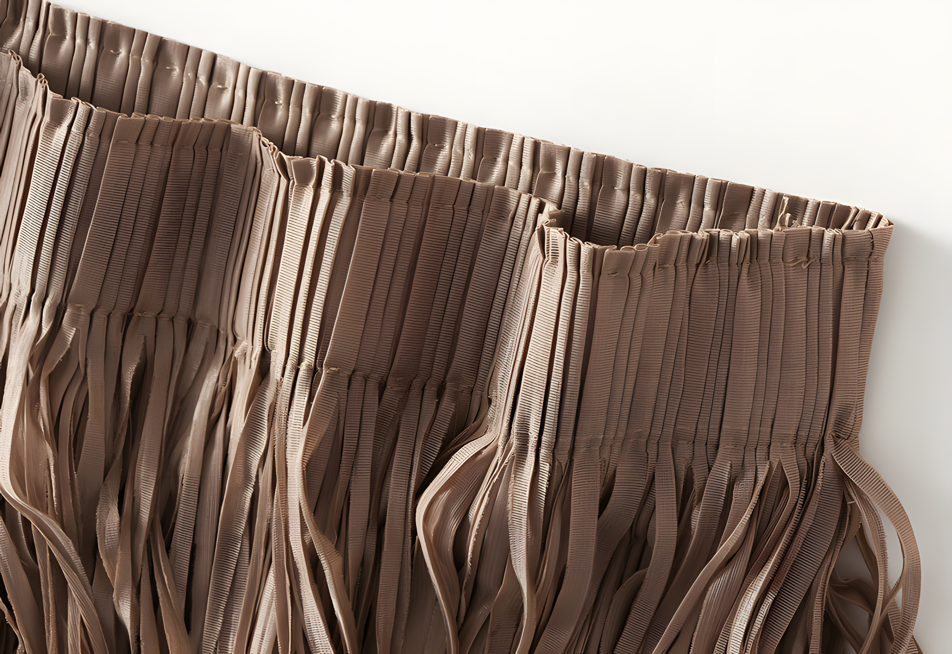 Multilayer Tassel Designer Skirt - 0666_KHAKI