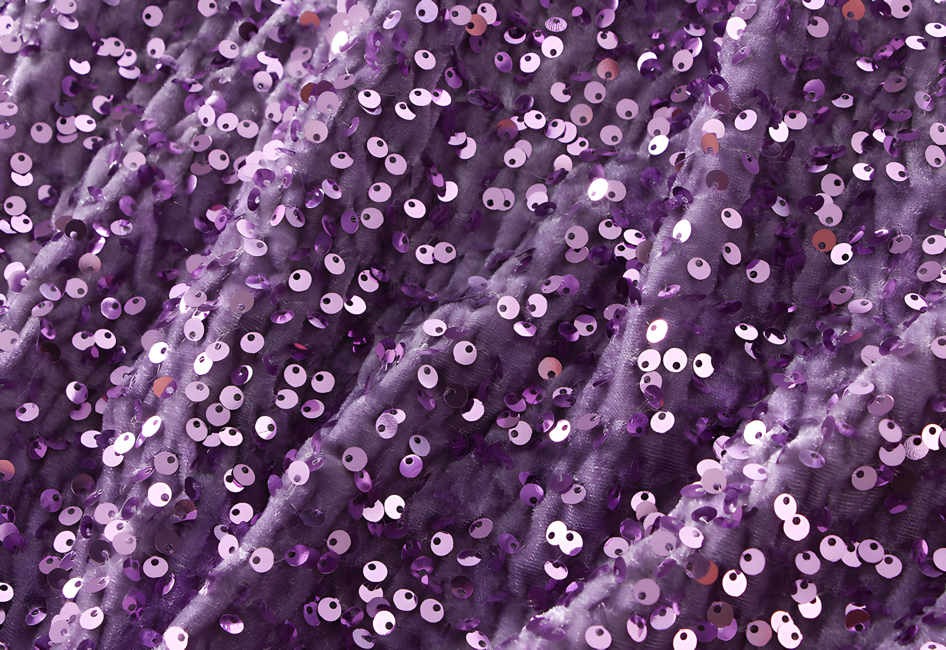 Heavy Sequinned Hip Skirt With Back Slit - D8035_PURPLE