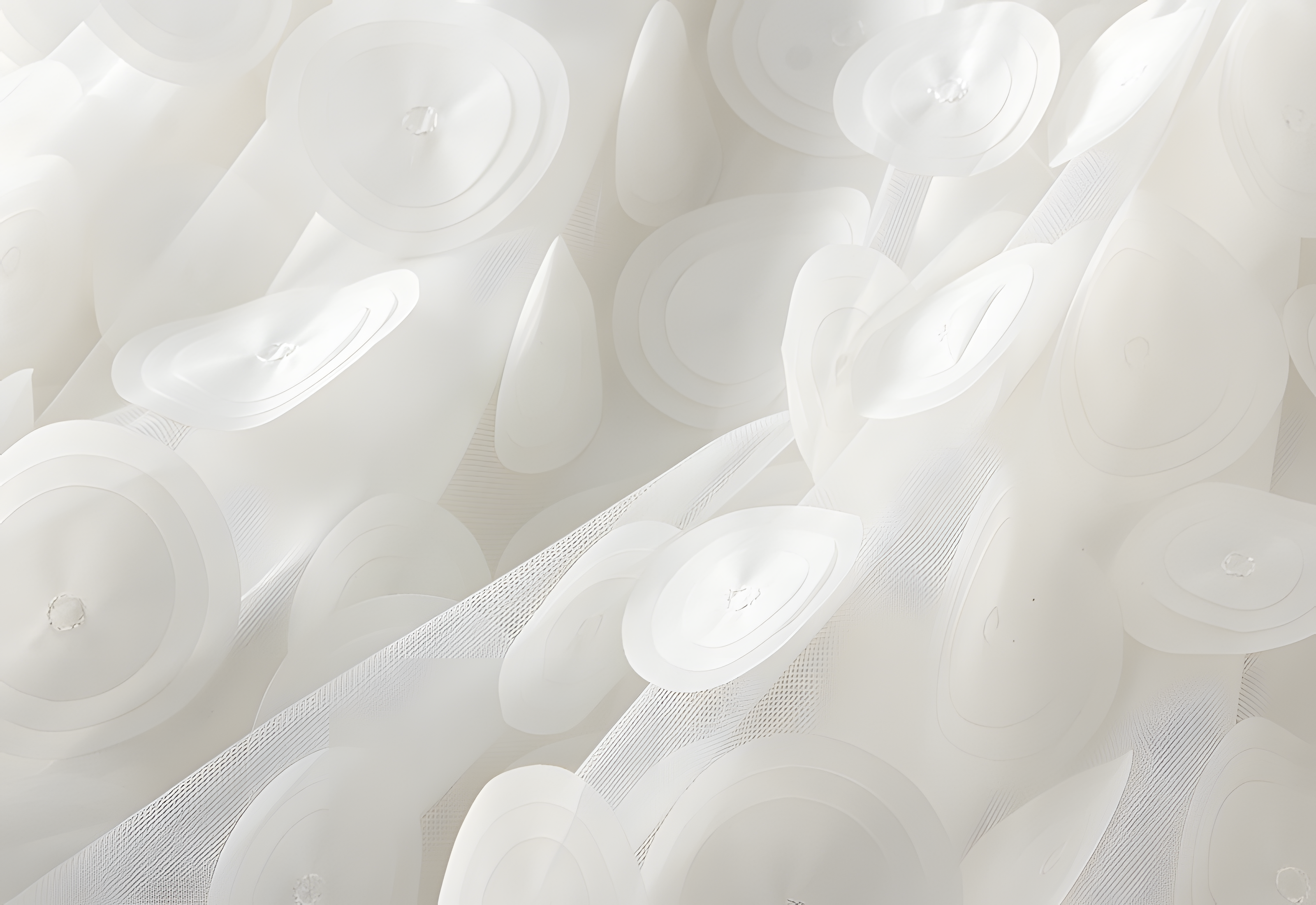 Polka Dot Hepburn Style Umbrella Mesh Skirt - 0931_WHITE