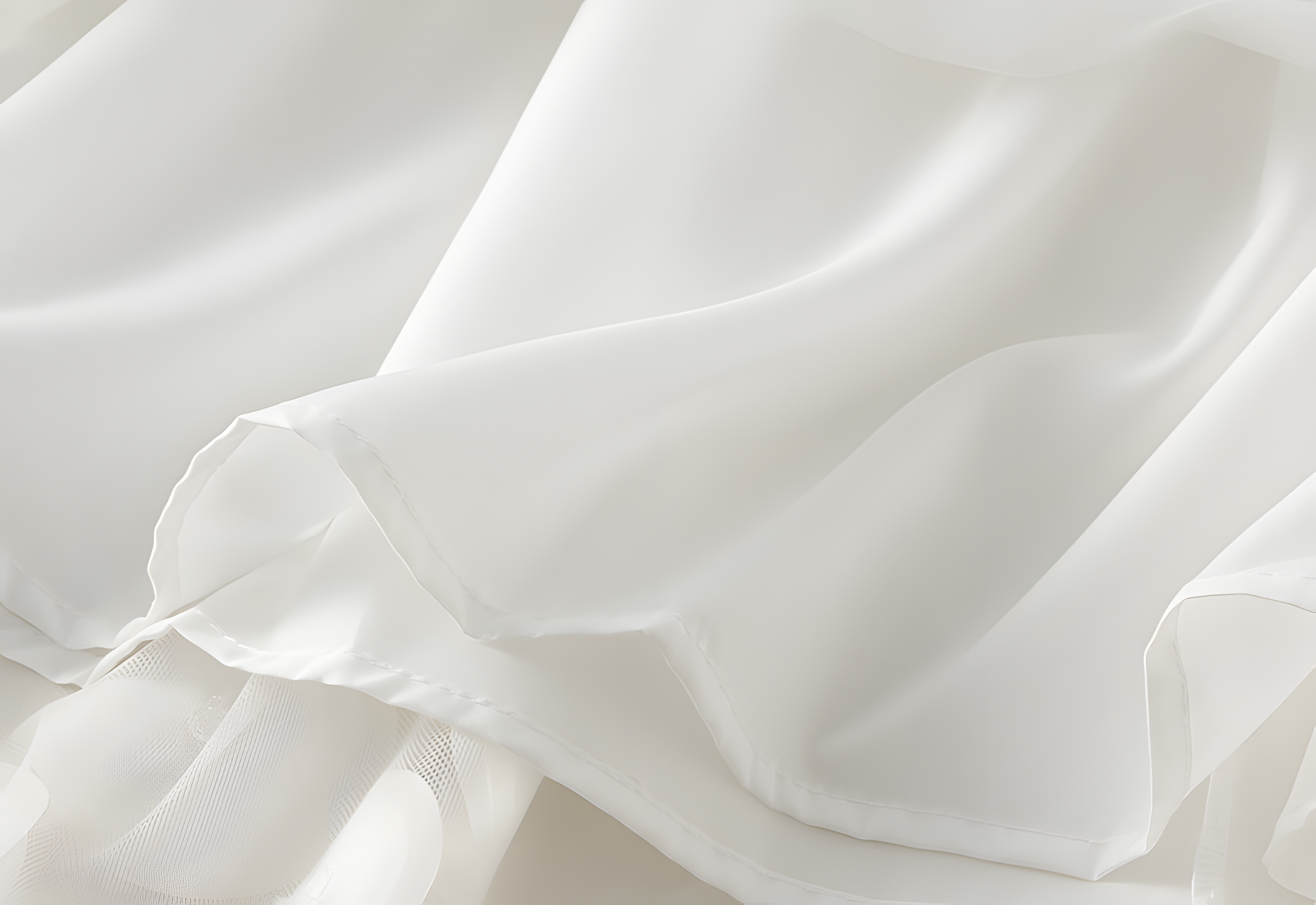 Polka Dot Hepburn Style Umbrella Mesh Skirt - 0931_WHITE