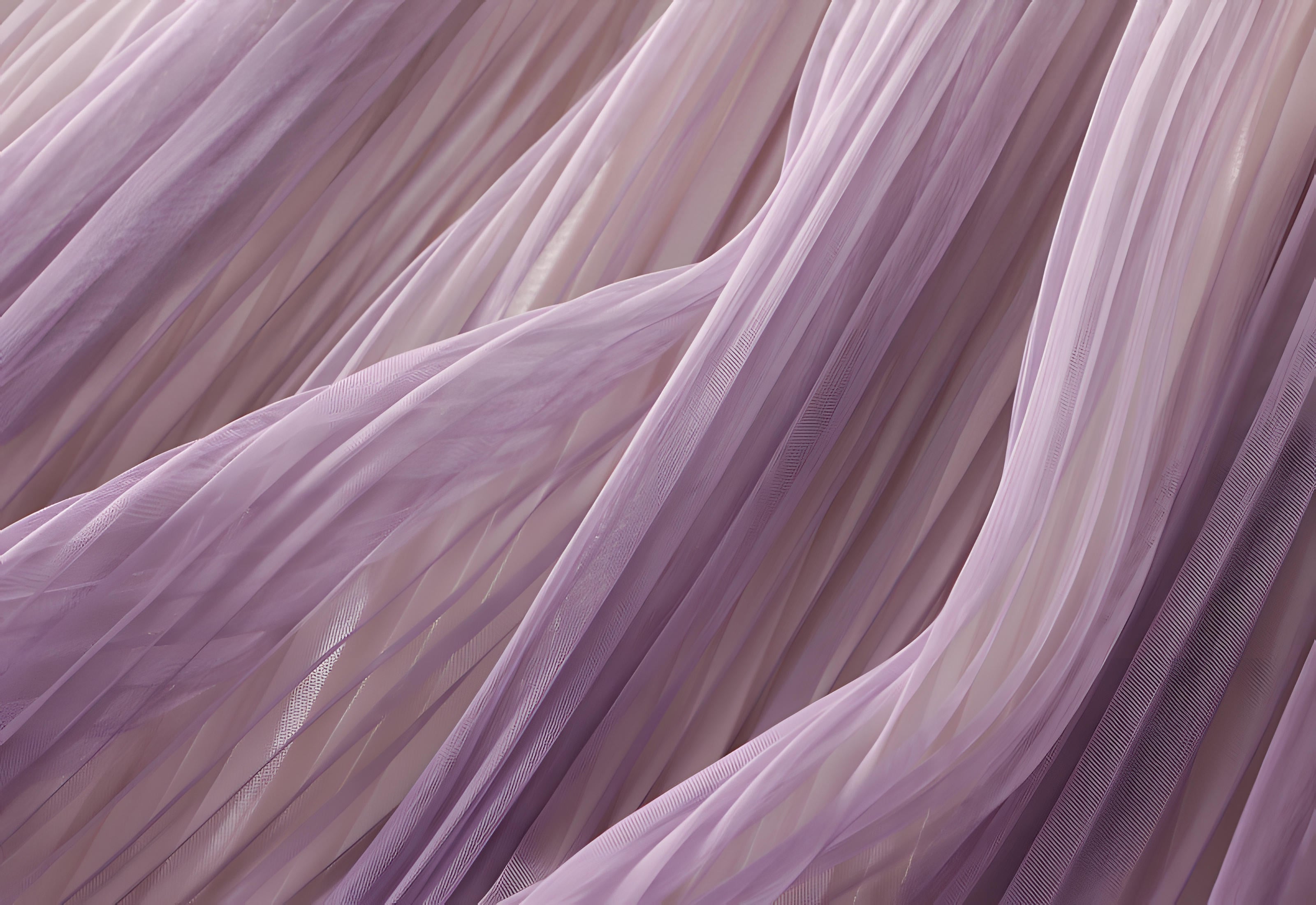 Elegant Luxury Gradient Multilayer A-Line Mesh Skirt - 0872_PURPLE