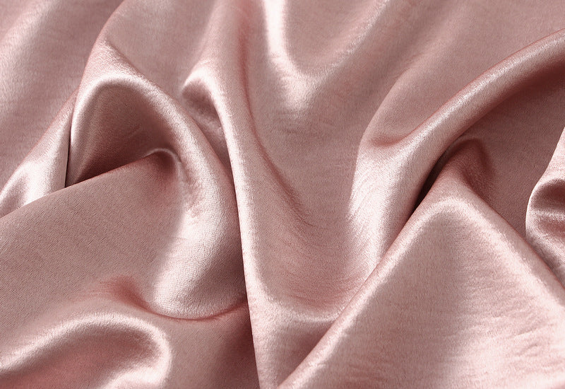 Luxe Satin Drape A-Line Skirt with Fluid Elegance - 9903-1_PINK_L