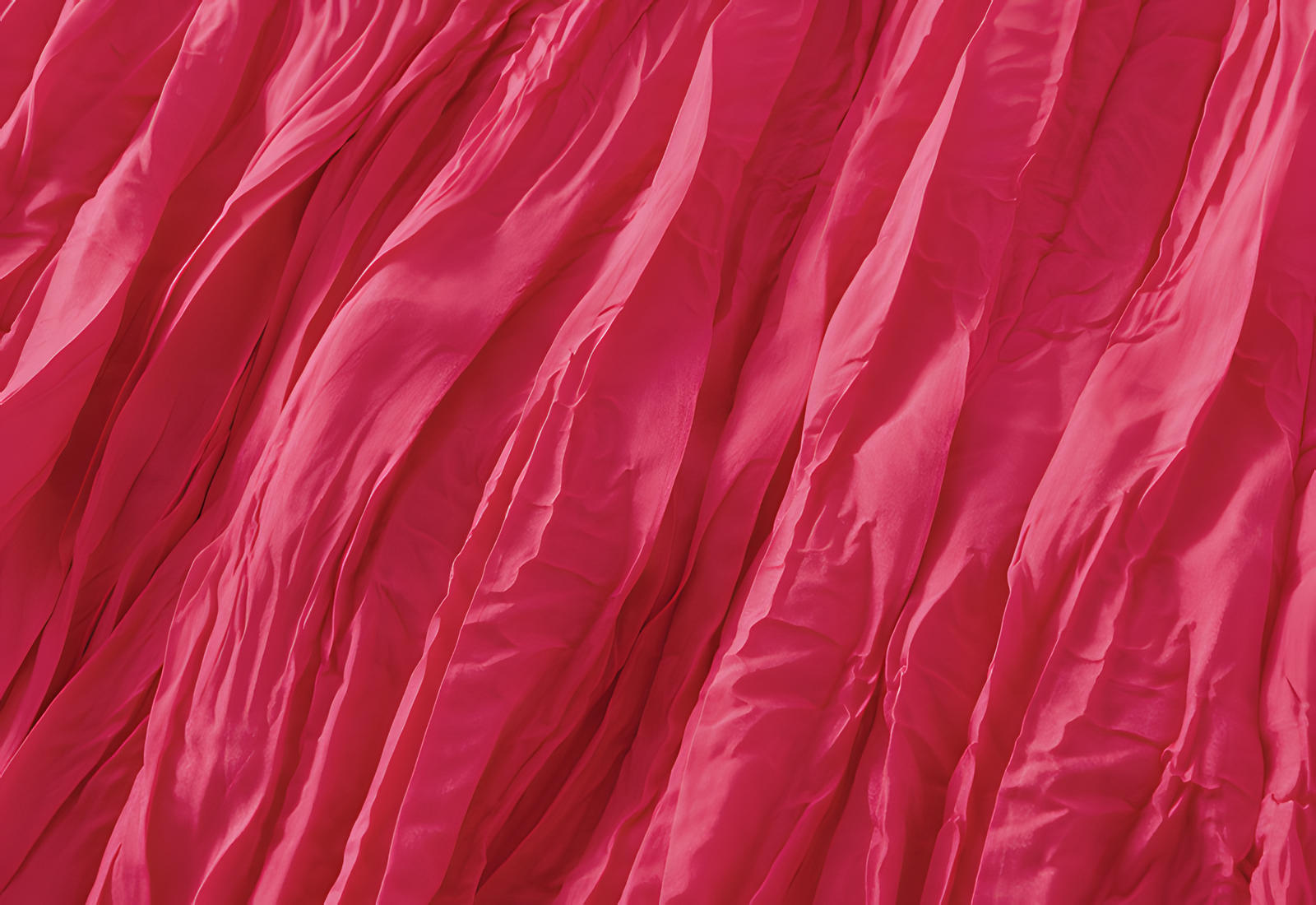 Crushed Self Design Pleated A-Line Skirt	- 0323_ROSE RED