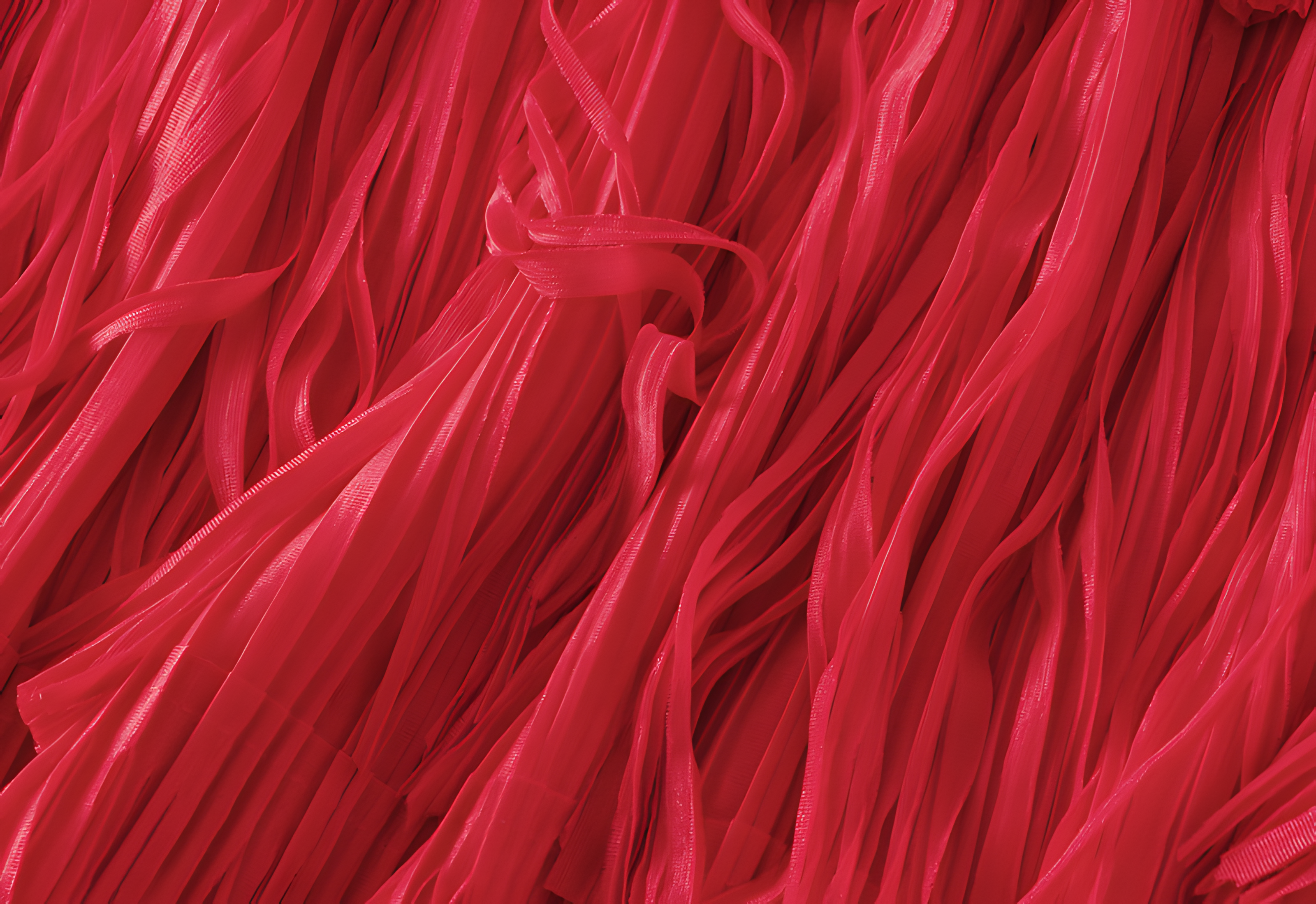 Multilayer Tassel Designer Skirt - 0666_RED