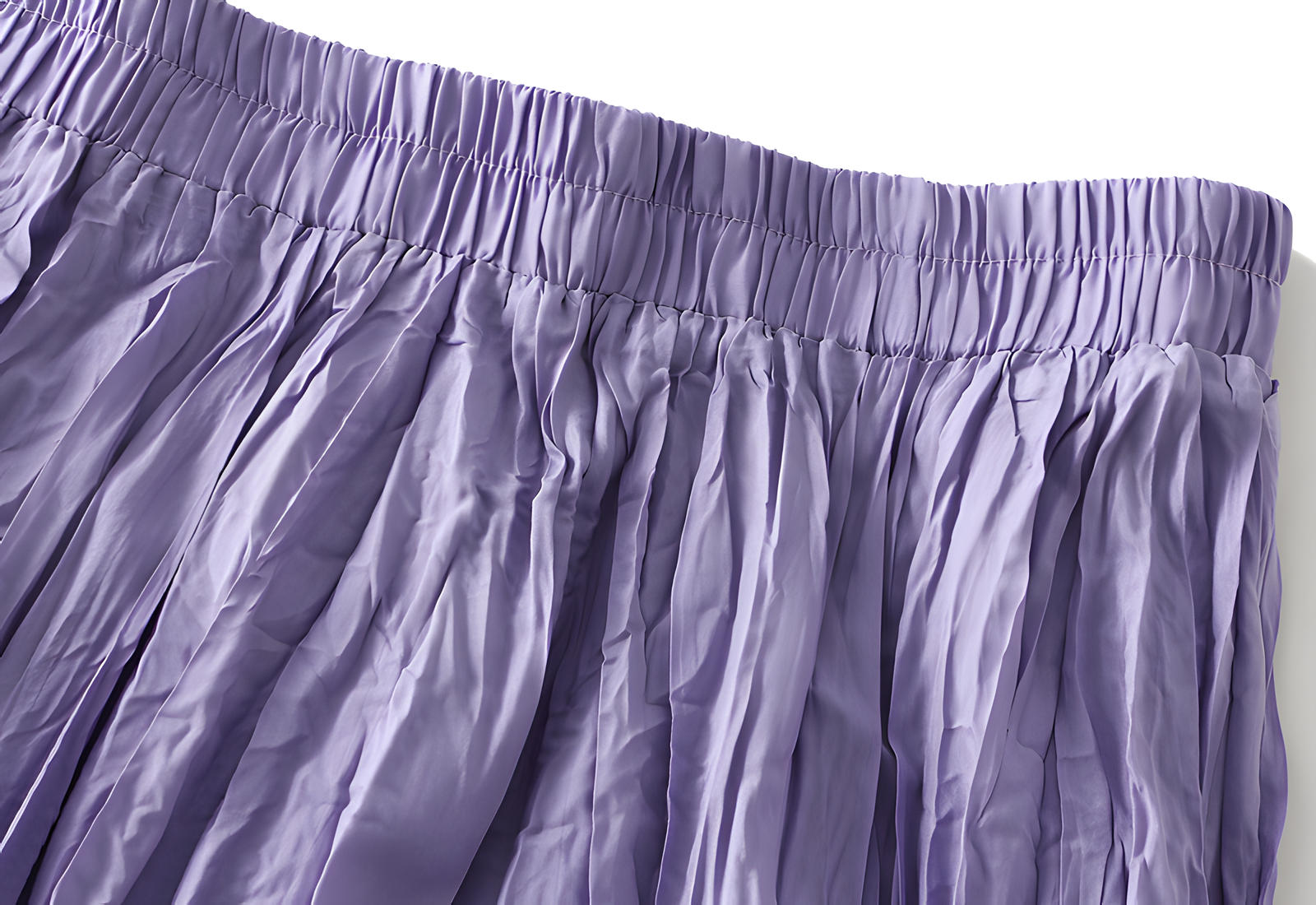 Crushed Self Design Pleated A-Line Skirt	- 0323_PURPLE