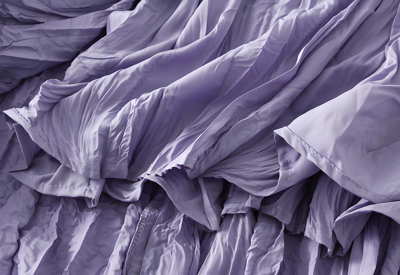 Crushed Self Design Pleated A-Line Skirt - 0323_PURPLE – MERZI