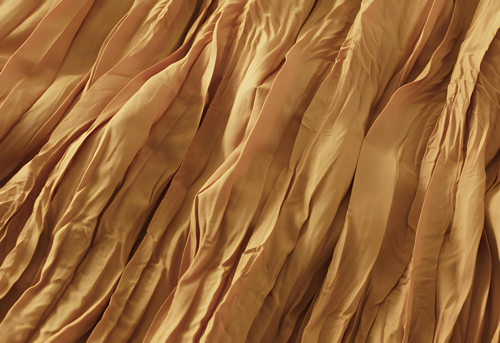 Crushed Self Design Pleated A-Line Skirt	- 0323_YELLOW