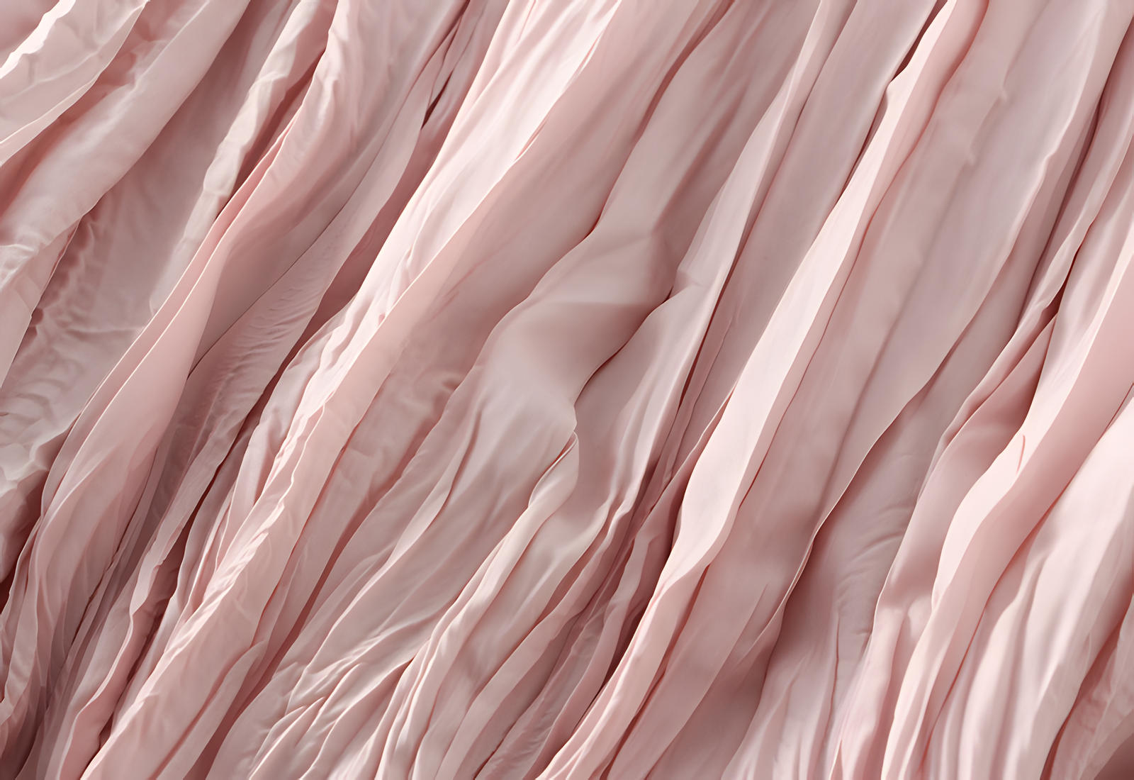 Crushed Self Design Pleated A-Line Skirt	- 0323_PINK