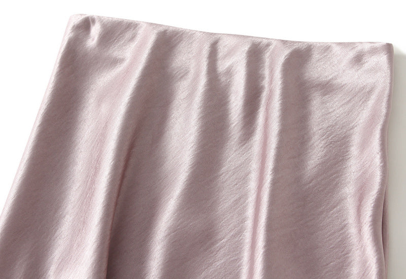 Light Pink Floral Applique Slip Skirt